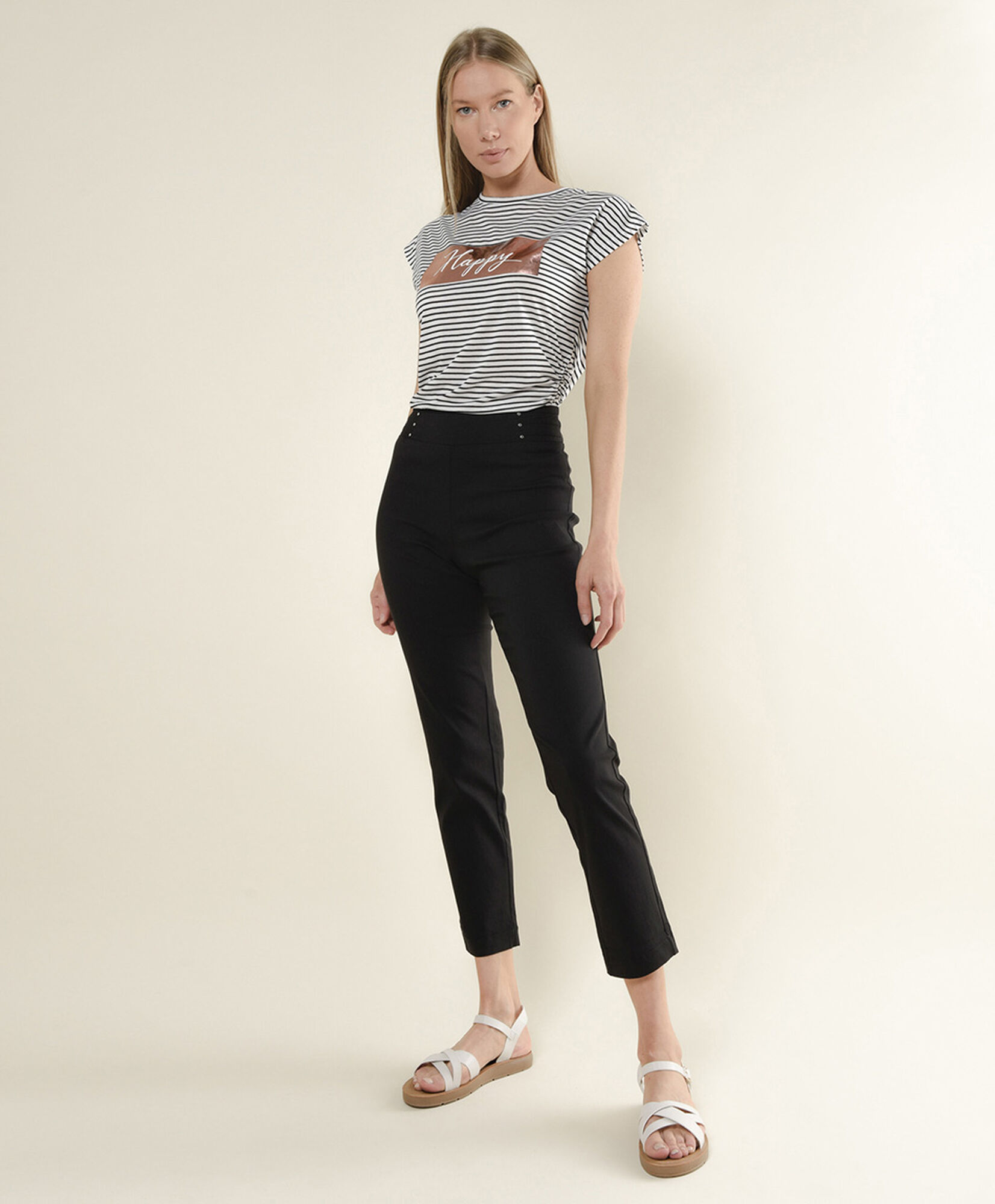 Pantalón mujer detalle cintura Pantalón mujer detalle cintura