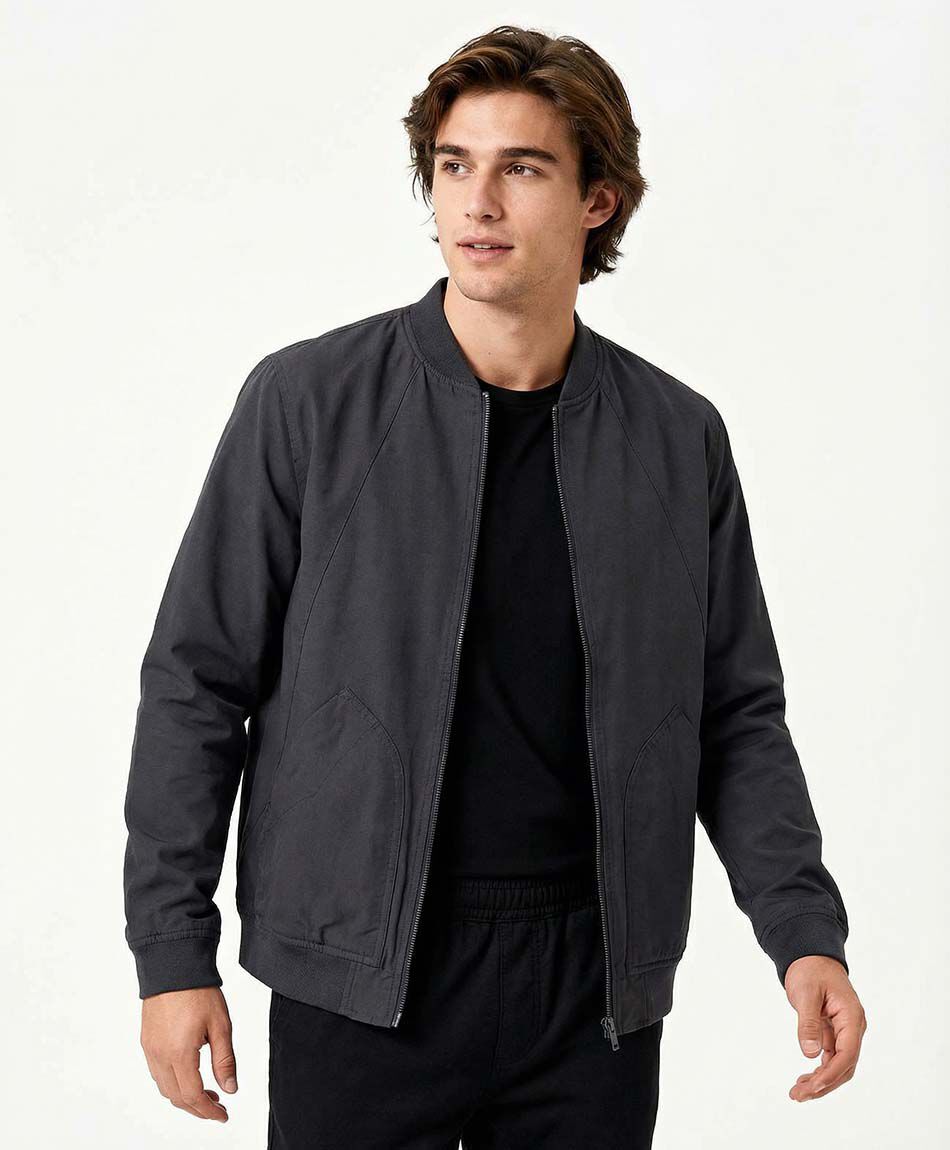 Chaqueta hombre bomber black