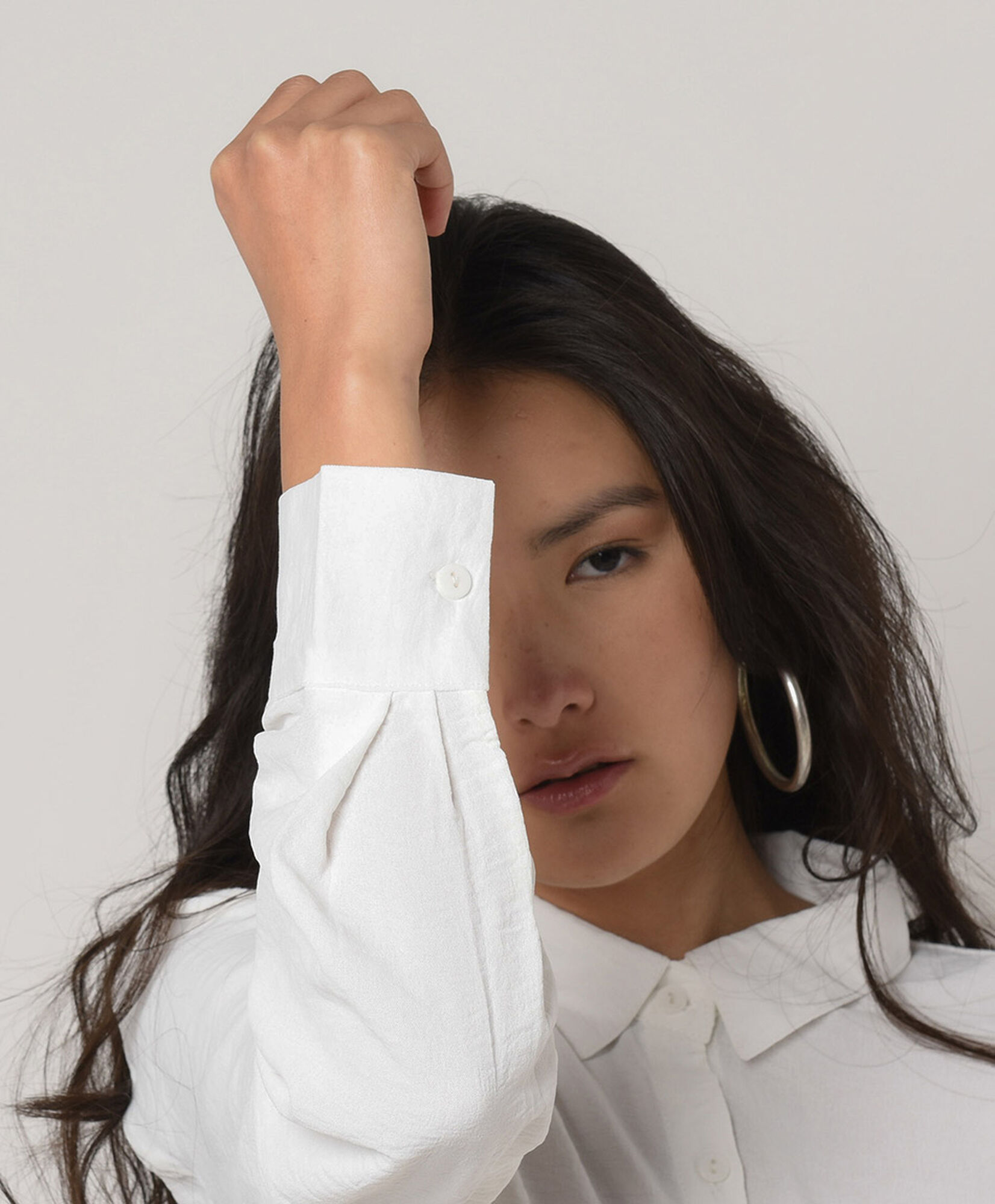 Blusa mujer camisera blanca Blusa mujer camisera blanca