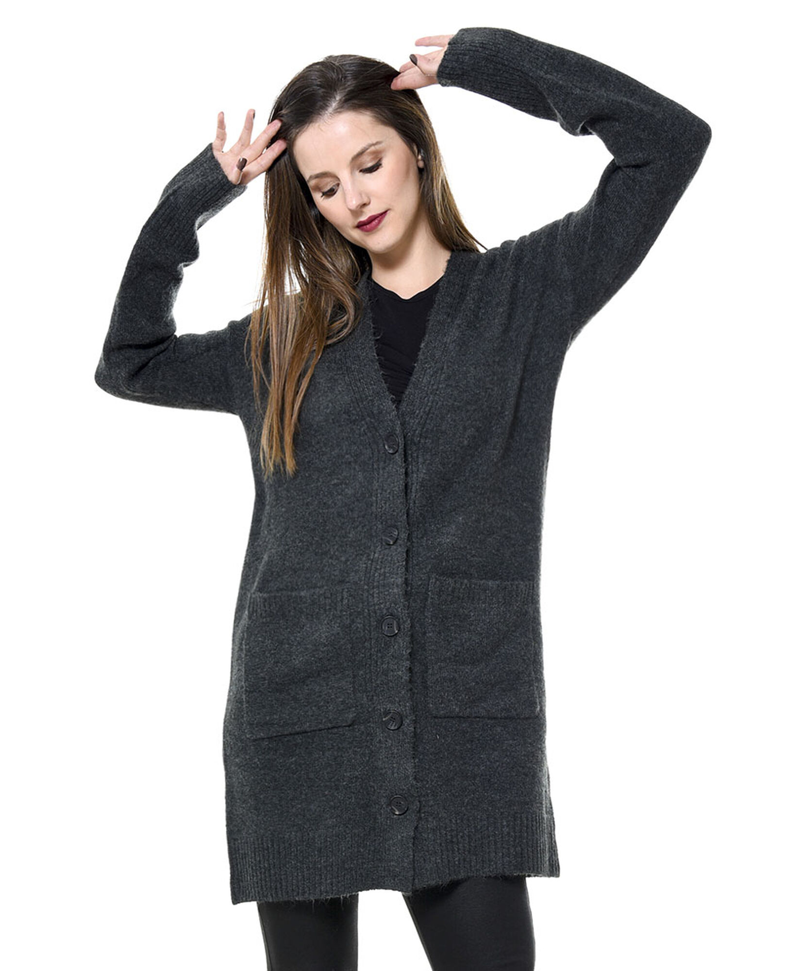 Cardigan bolsillos parche Cardigan bolsillos parche
