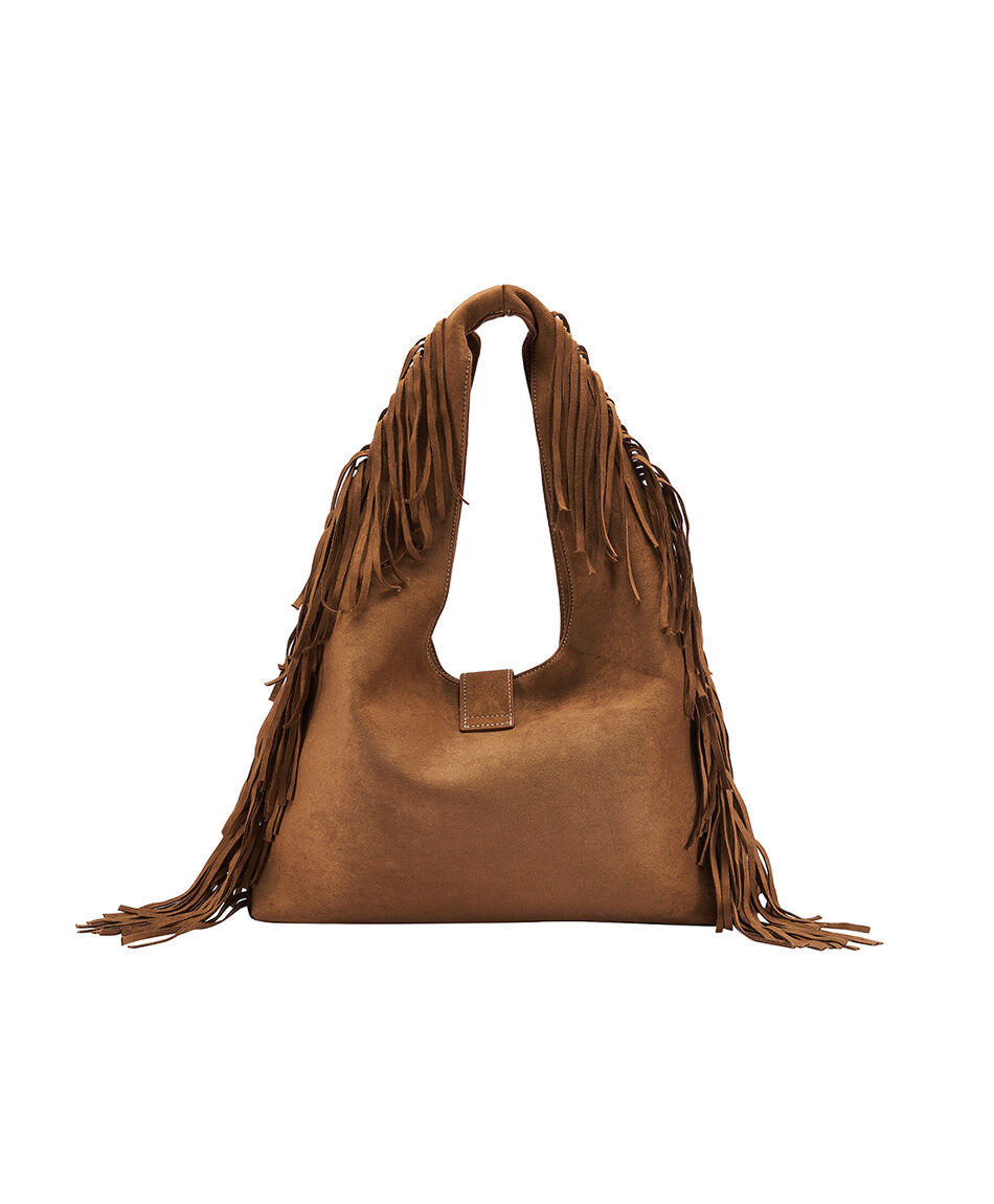 Bolso mujer flecos