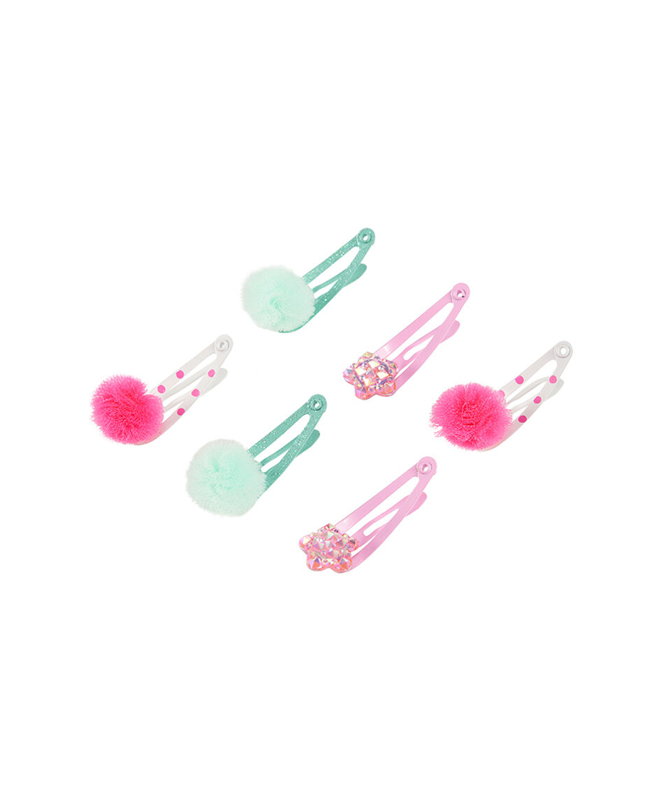 Set 6 pinches pompones