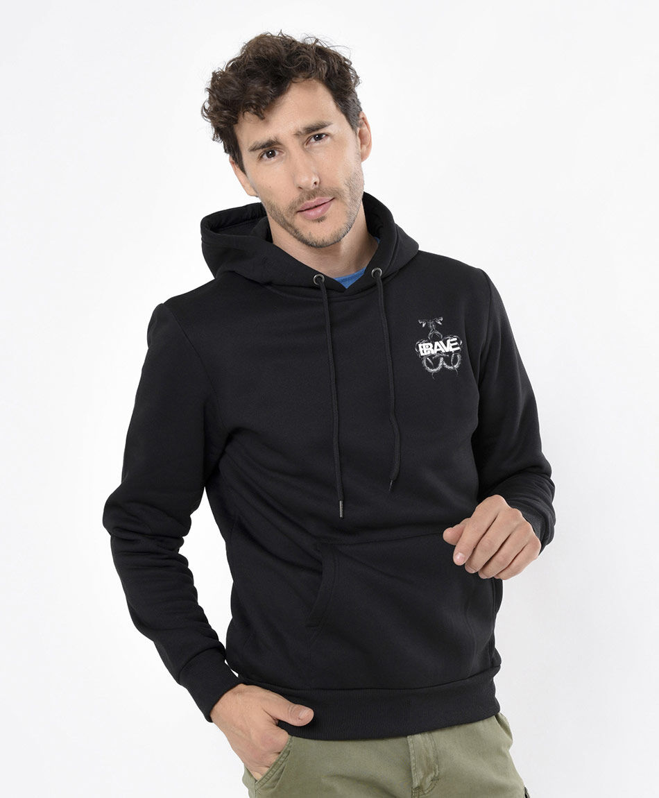 Poler&oacute;n hombre doble estampado