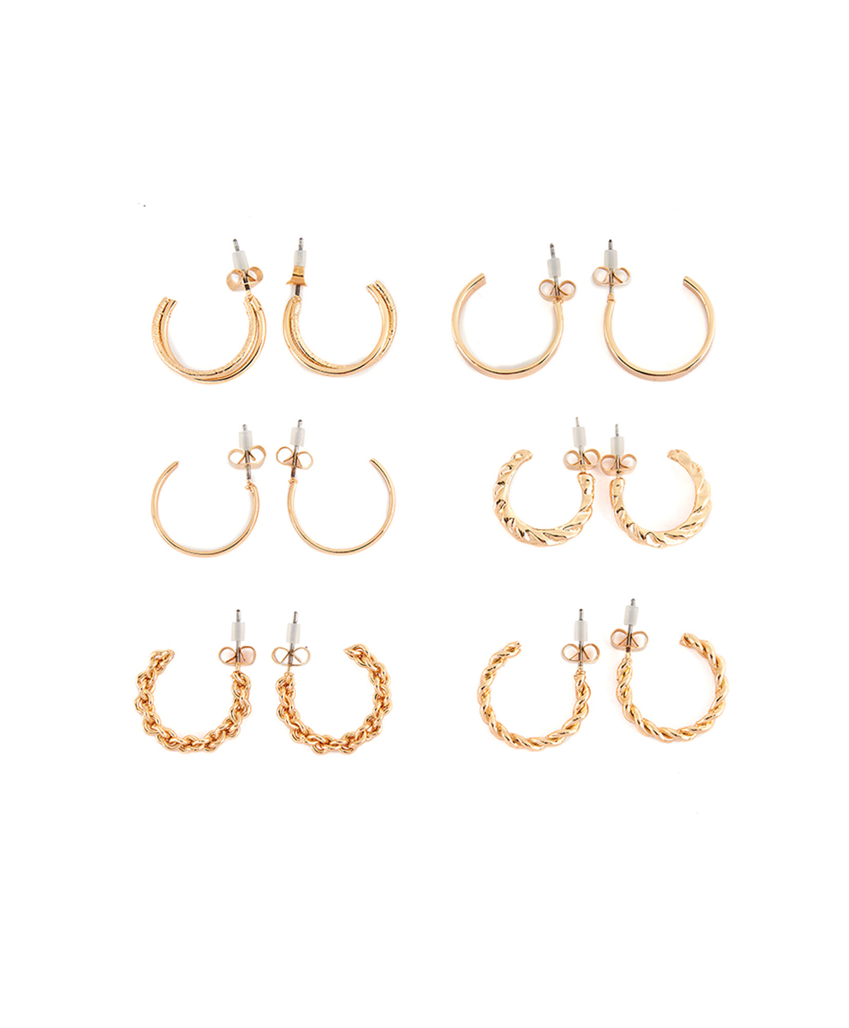 Set 6 aros mujer argollas Set 6 aros mujer argollas