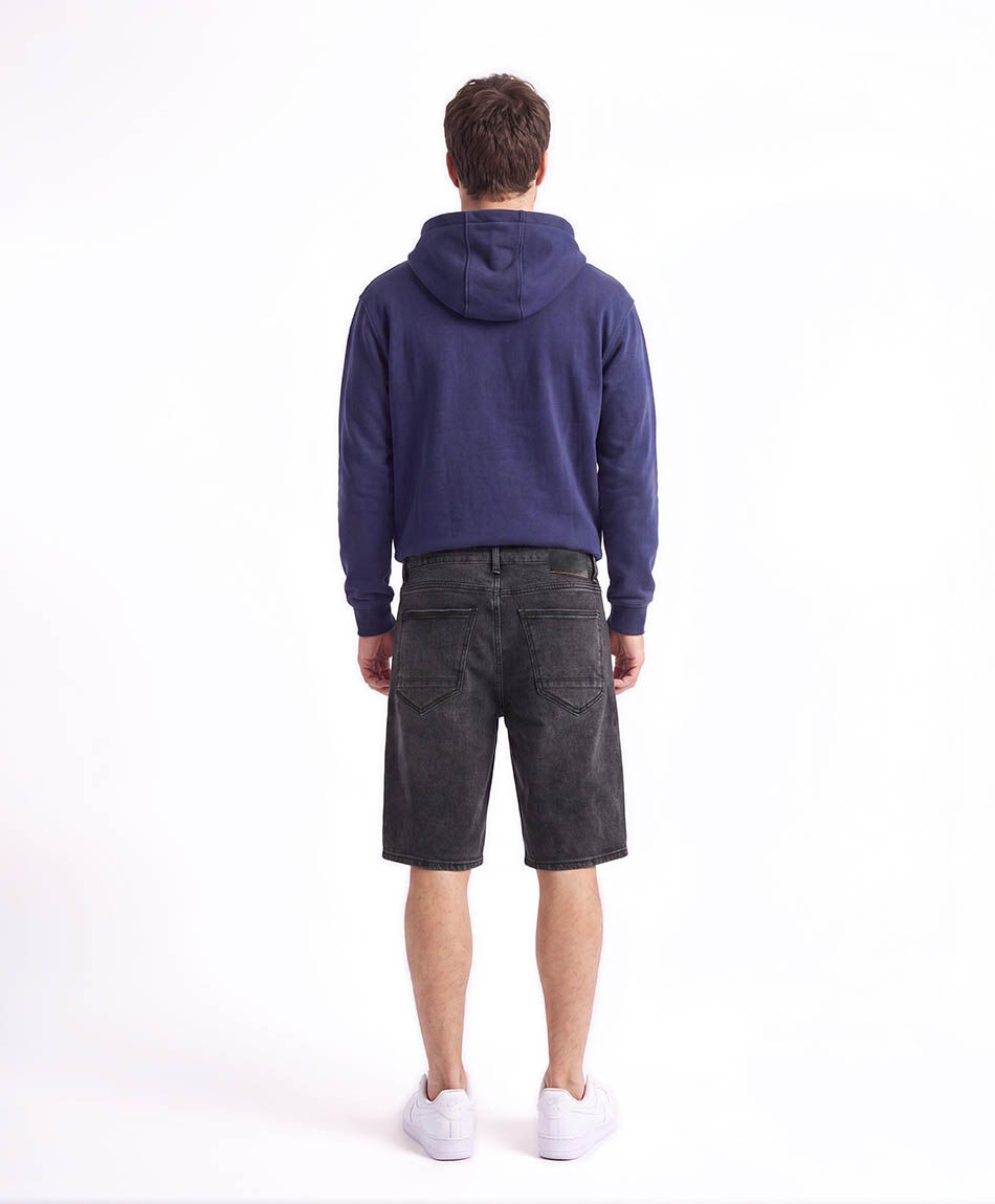 Bermuda hombre denim gris oscuro