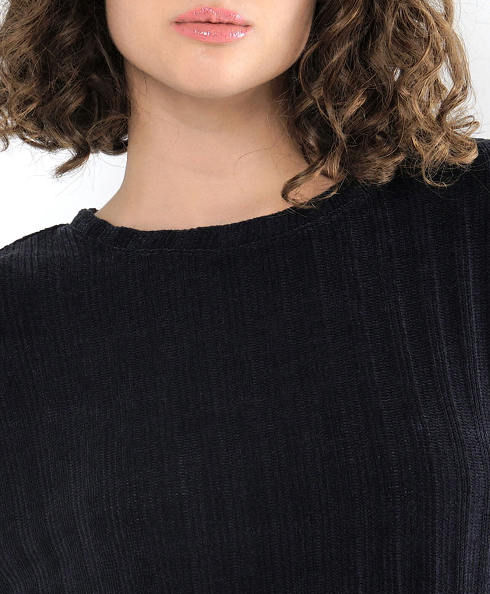 Sweater mujer suave azul oscuro Sweater mujer suave azul oscuro