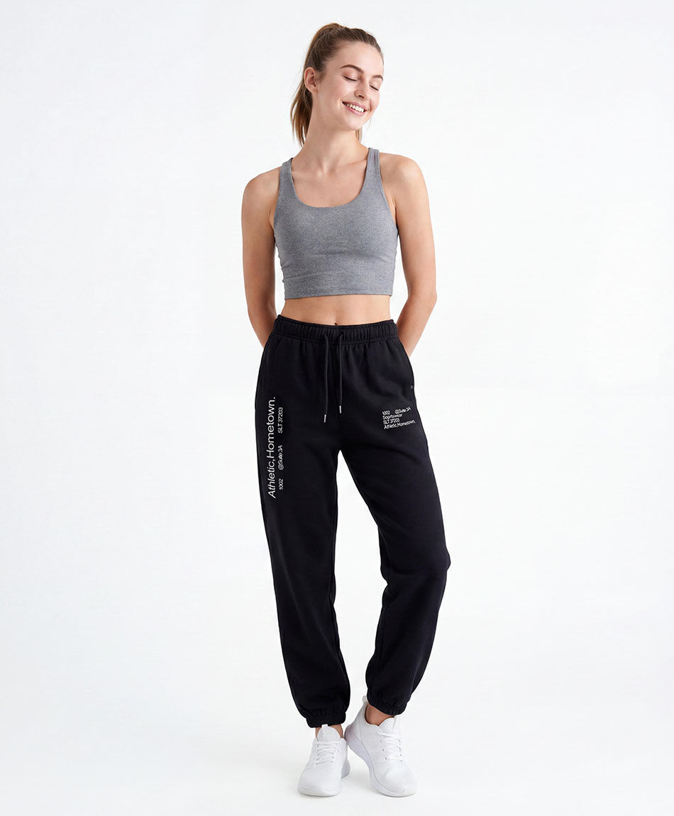 Pantal&oacute;n deportivo mujer texto