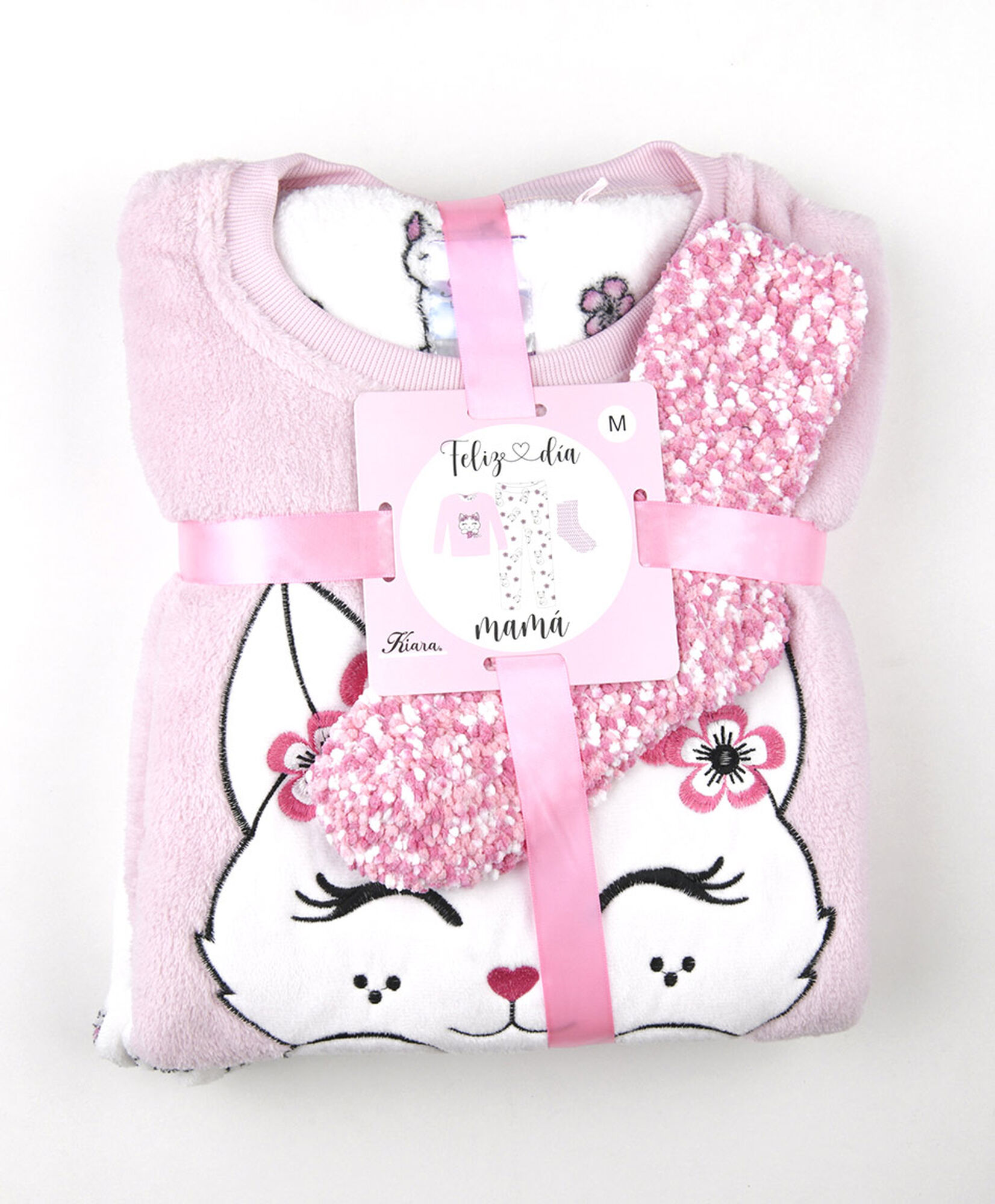 Pijama + calcetines mujer gatito Pijama + calcetines mujer gatito