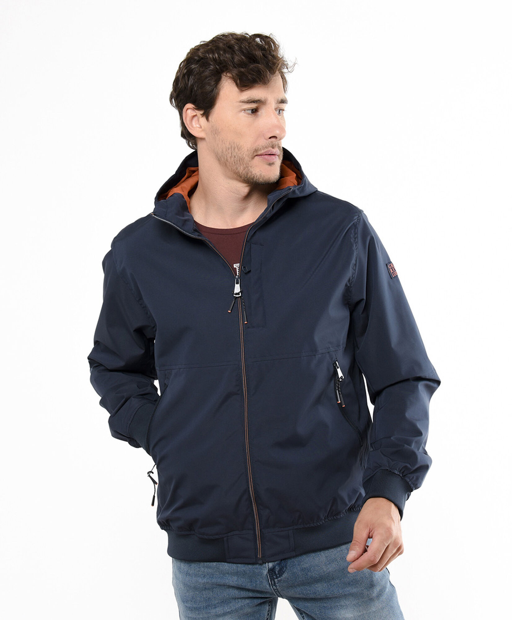 Chaqueta hombre bomber gorro Chaqueta hombre bomber gorro