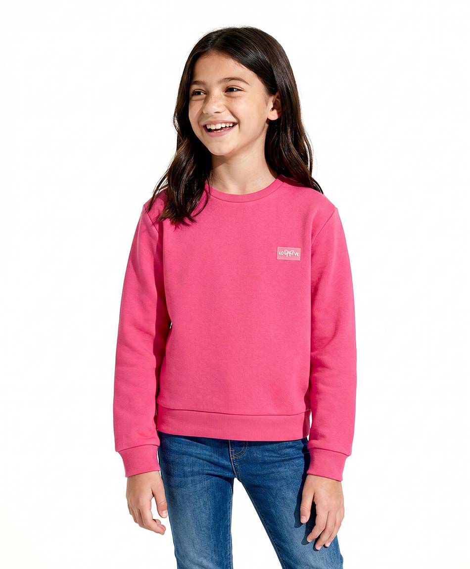Poler&oacute;n ni&ntilde;a liso fucsia