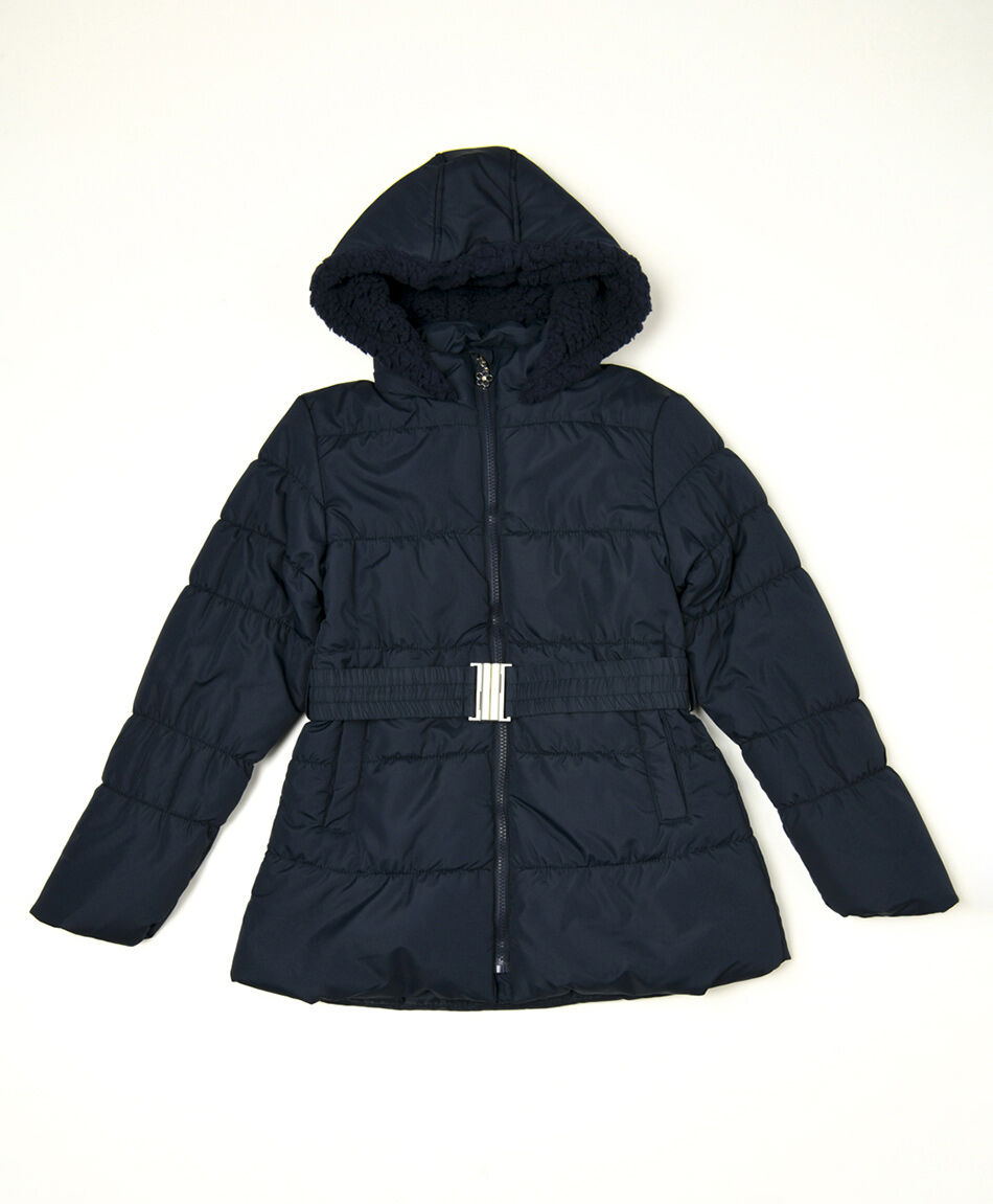 Parka escolar acolchada cinturón