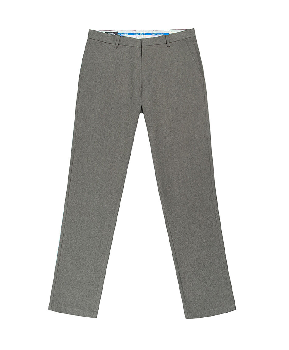 Pantal&oacute;n escolar recto gris