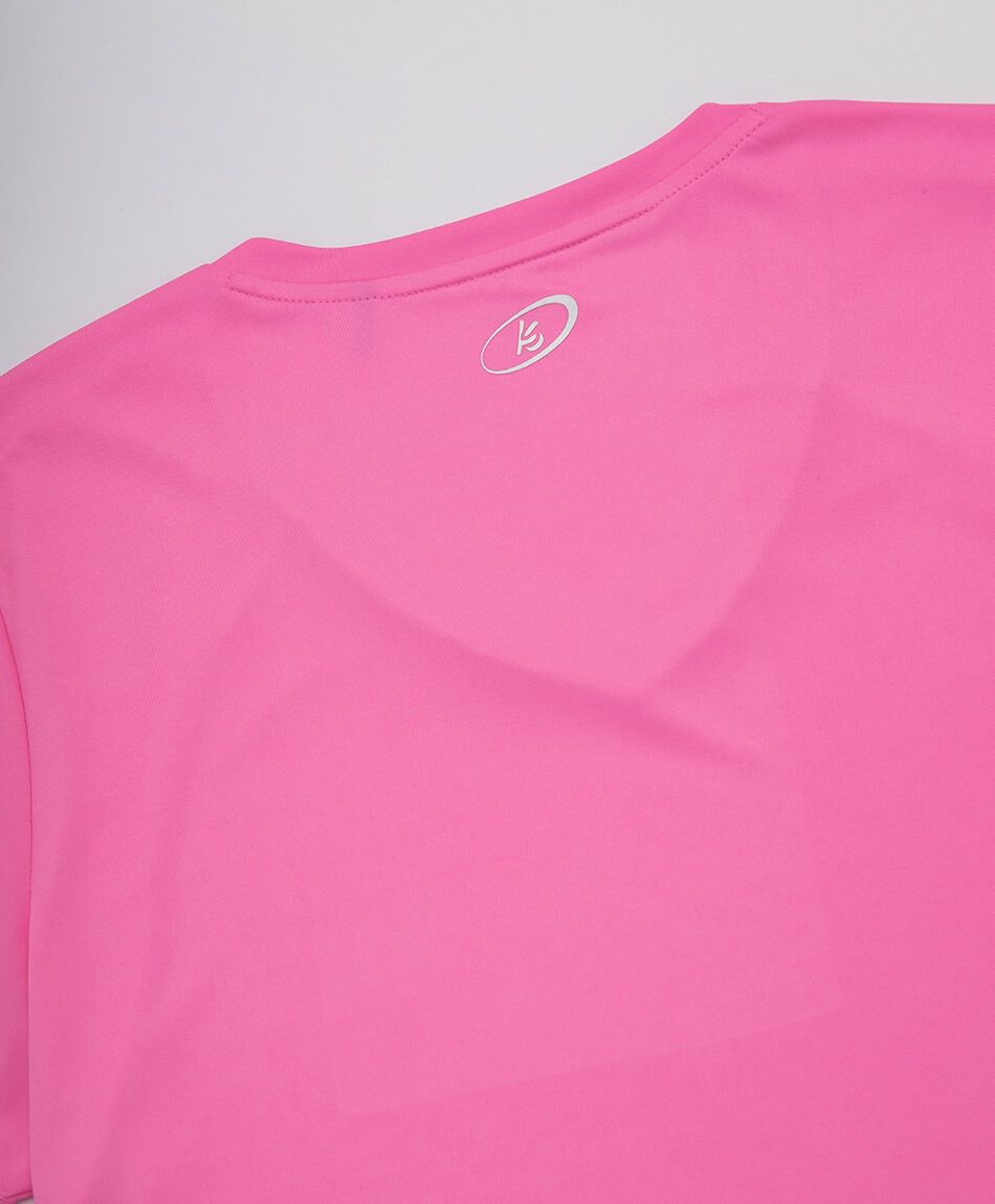 Polera deportiva mujer lisa pipping rosada