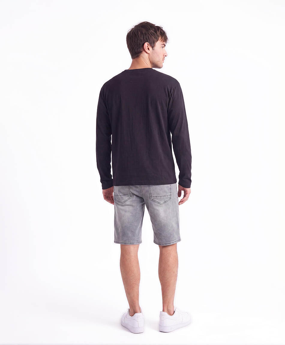 Bermuda hombre denim gris