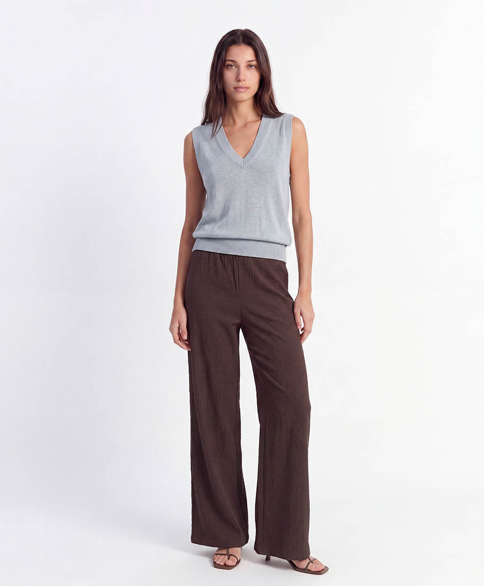 Pantal&oacute;n mujer wide texturap