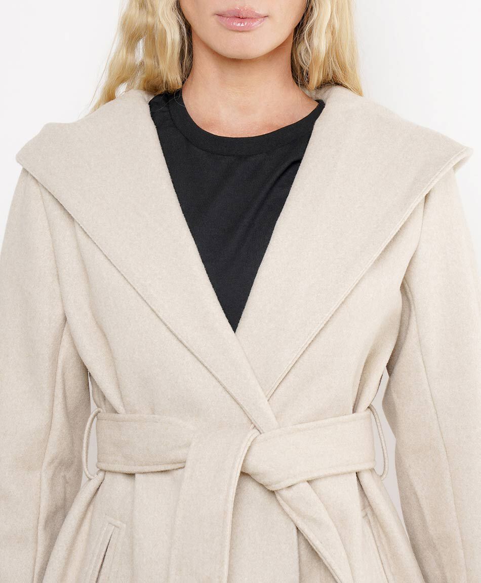 Abrigo mujer largo estilo capa