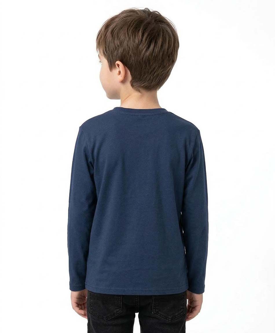 Polera ni&ntilde;o b&aacute;sica manga larga