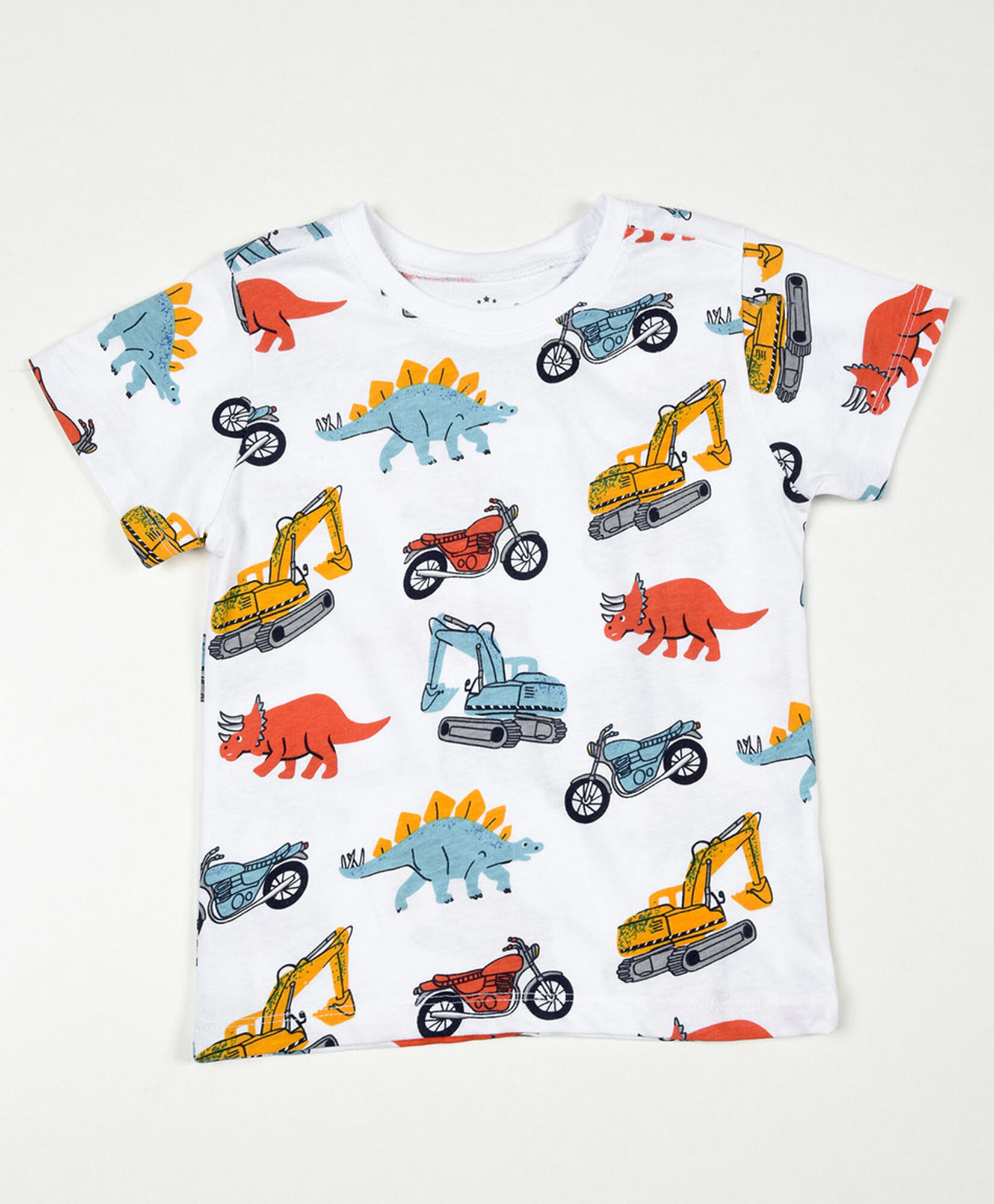 Polera bebé dinosaurios autos Polera bebé dinosaurios autos