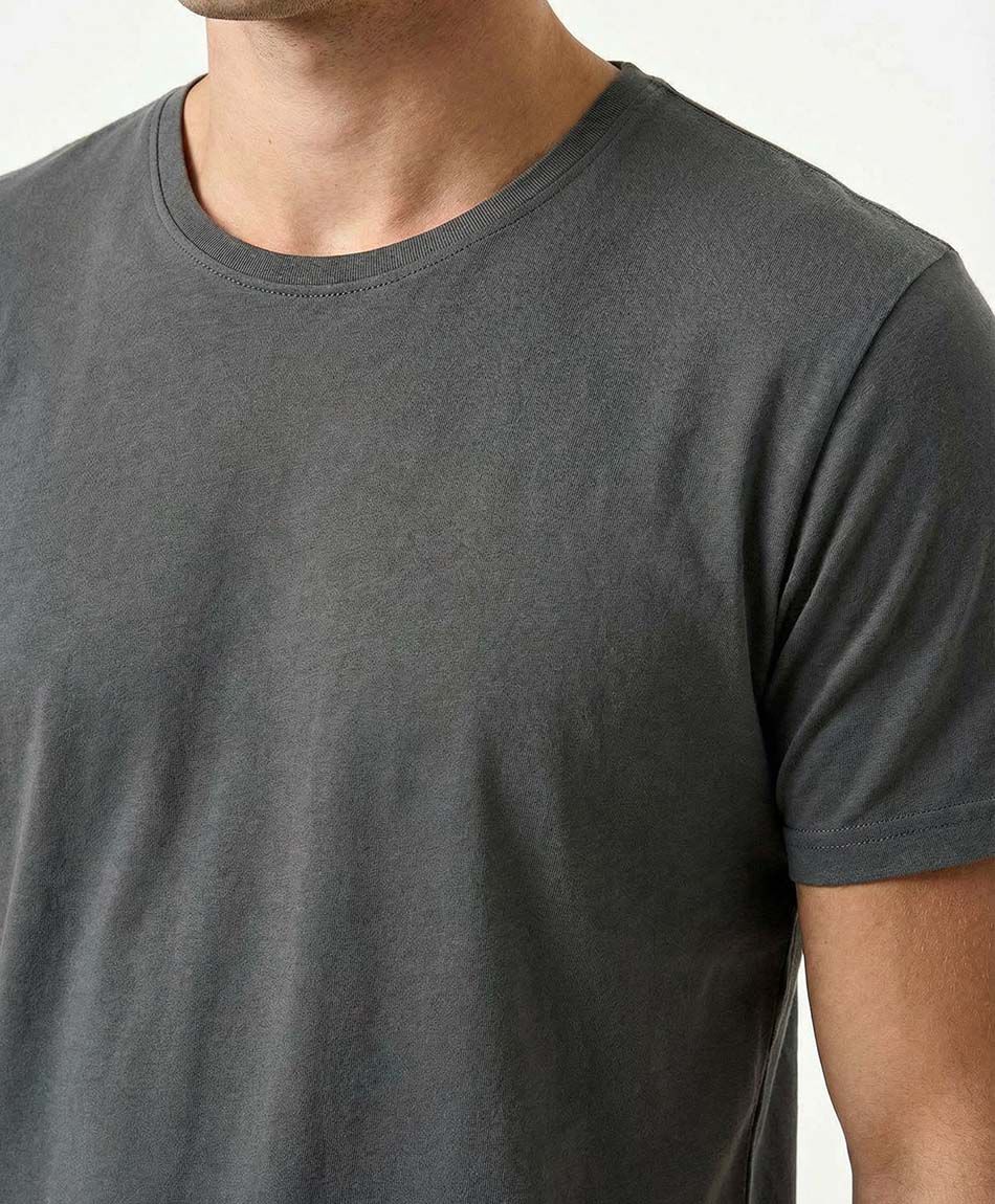 Polera hombre lisa manga corta