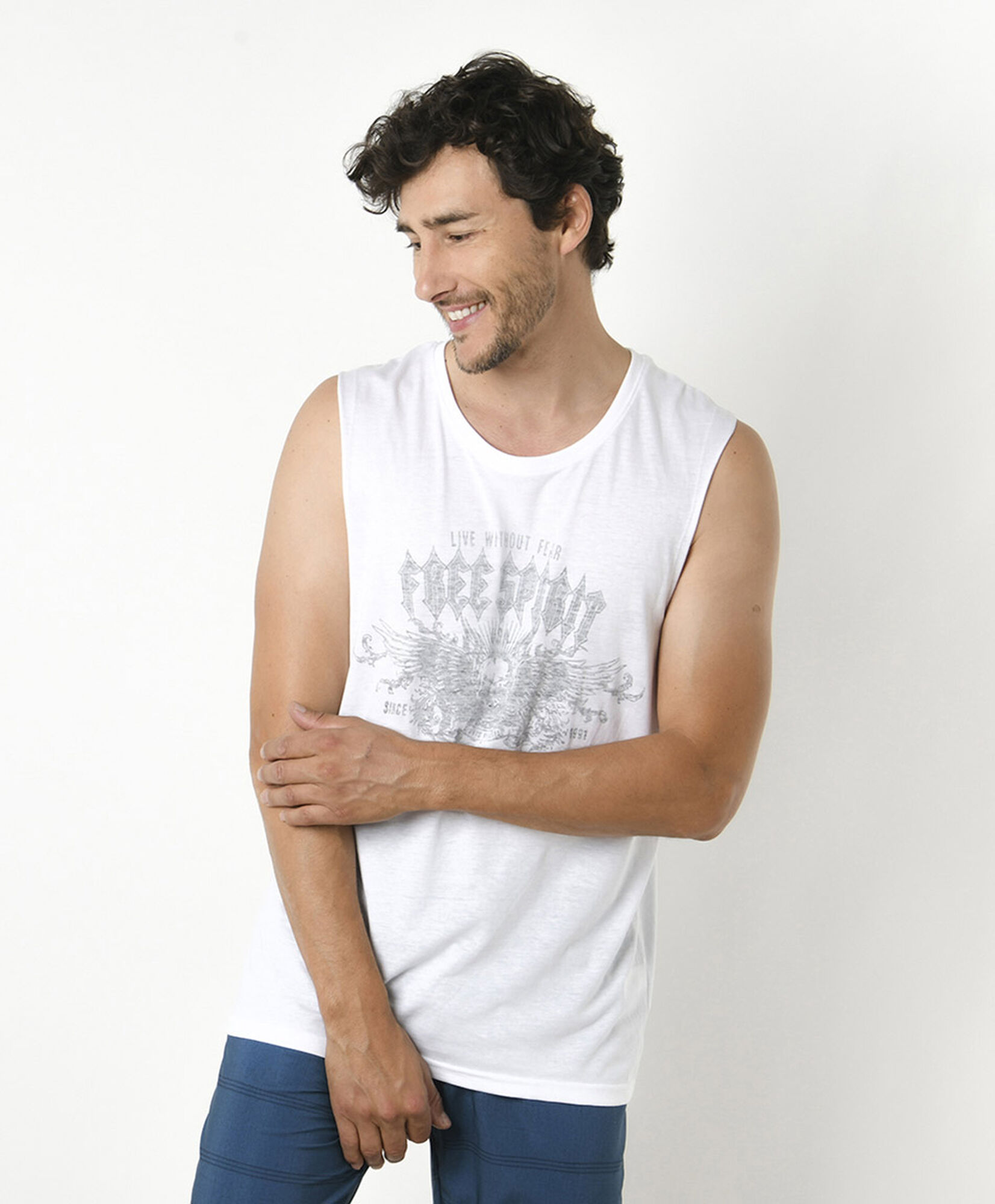 Polera hombre free spirit sin mangas Polera hombre free spirit sin mangas