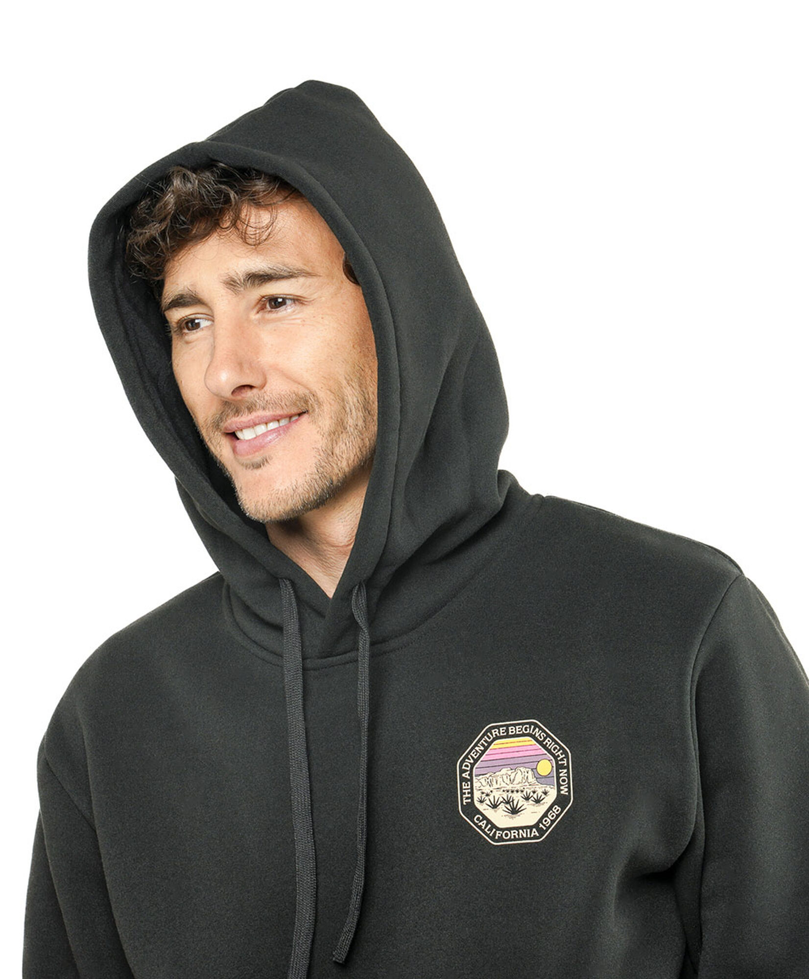 Polerón hombre doble estampado california Polerón hombre doble estampado california