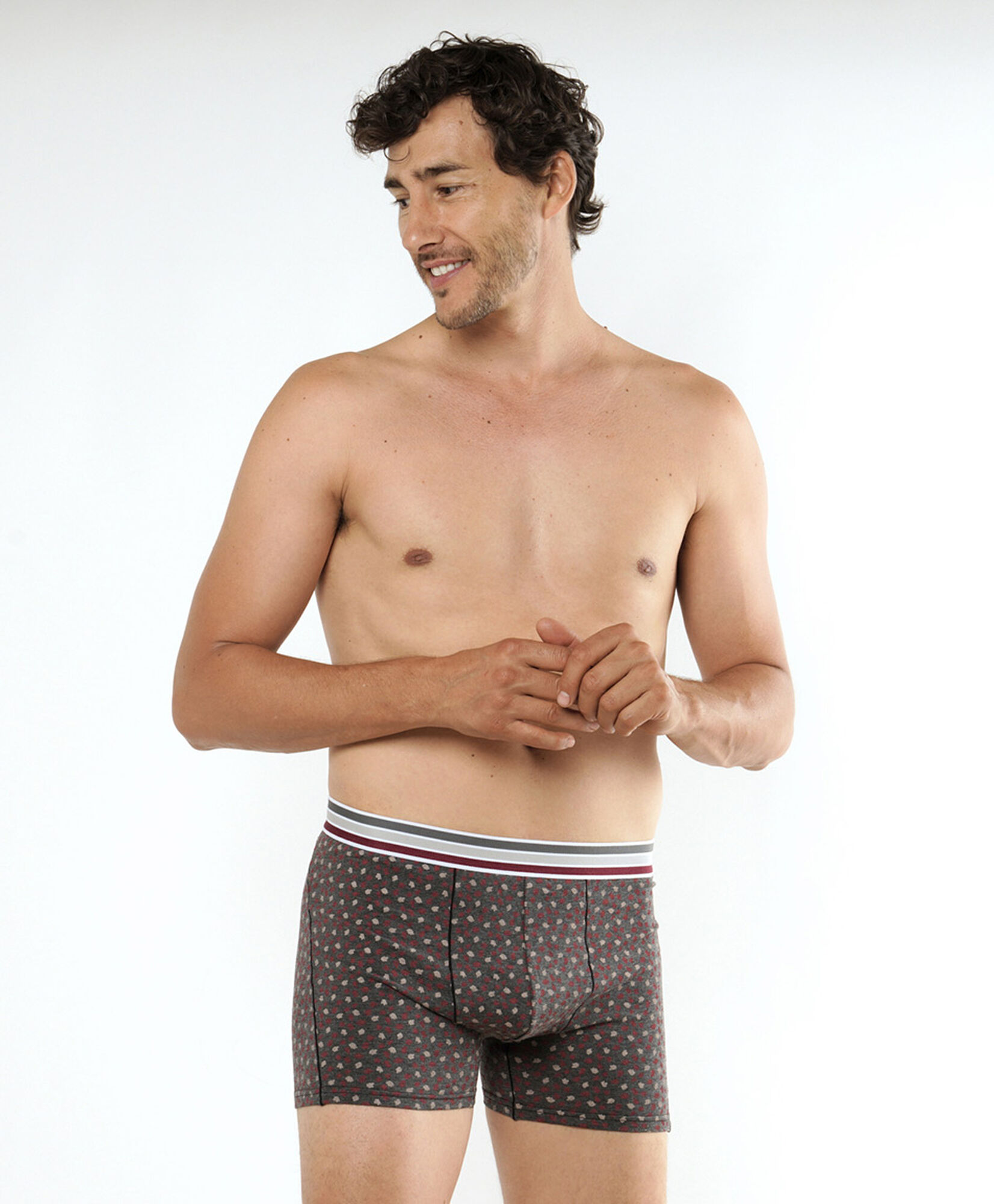 Pack 2 boxer hombre líneas y print Pack 2 boxer hombre líneas y print