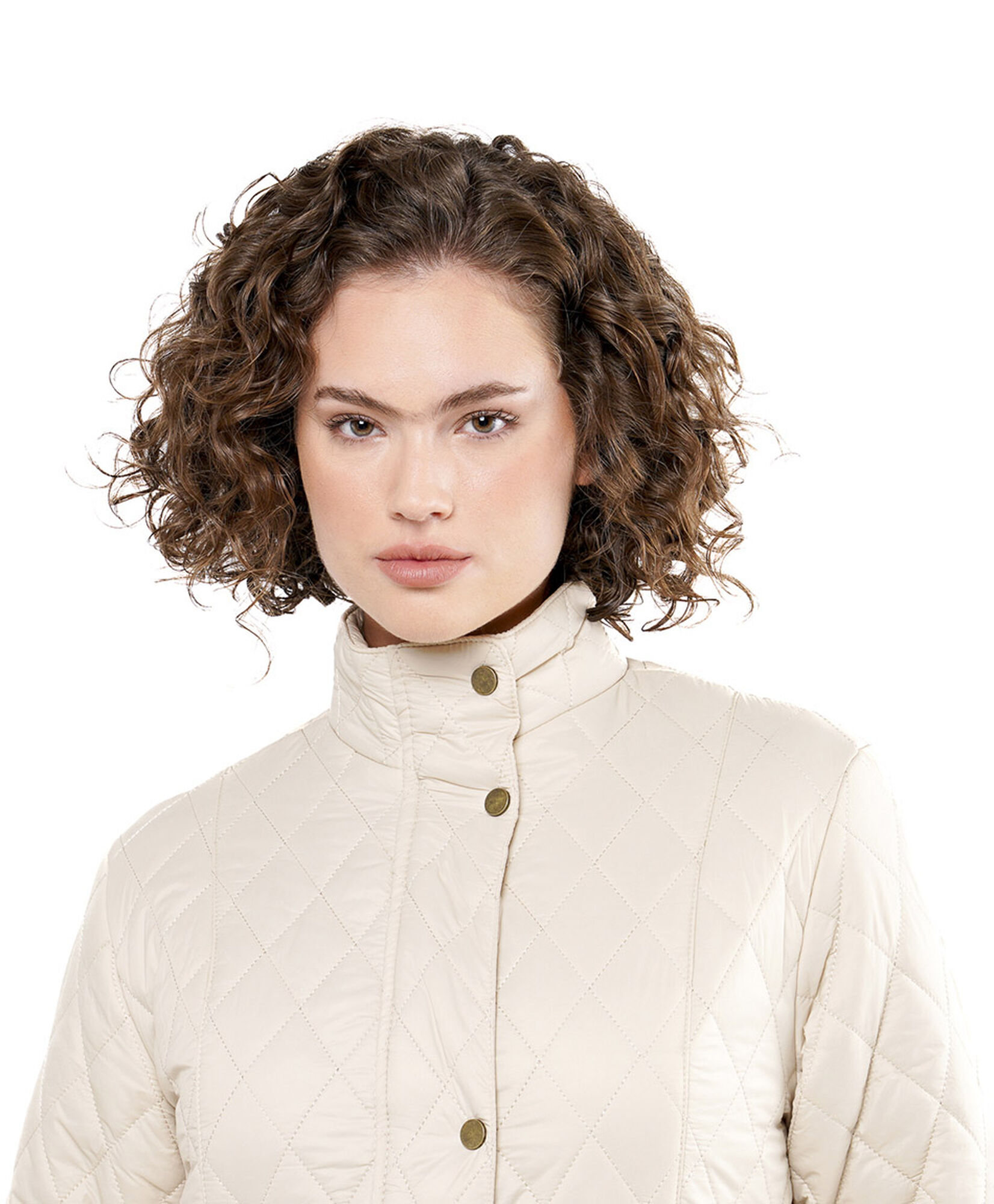 Parka mujer rombos beige Parka mujer rombos beige