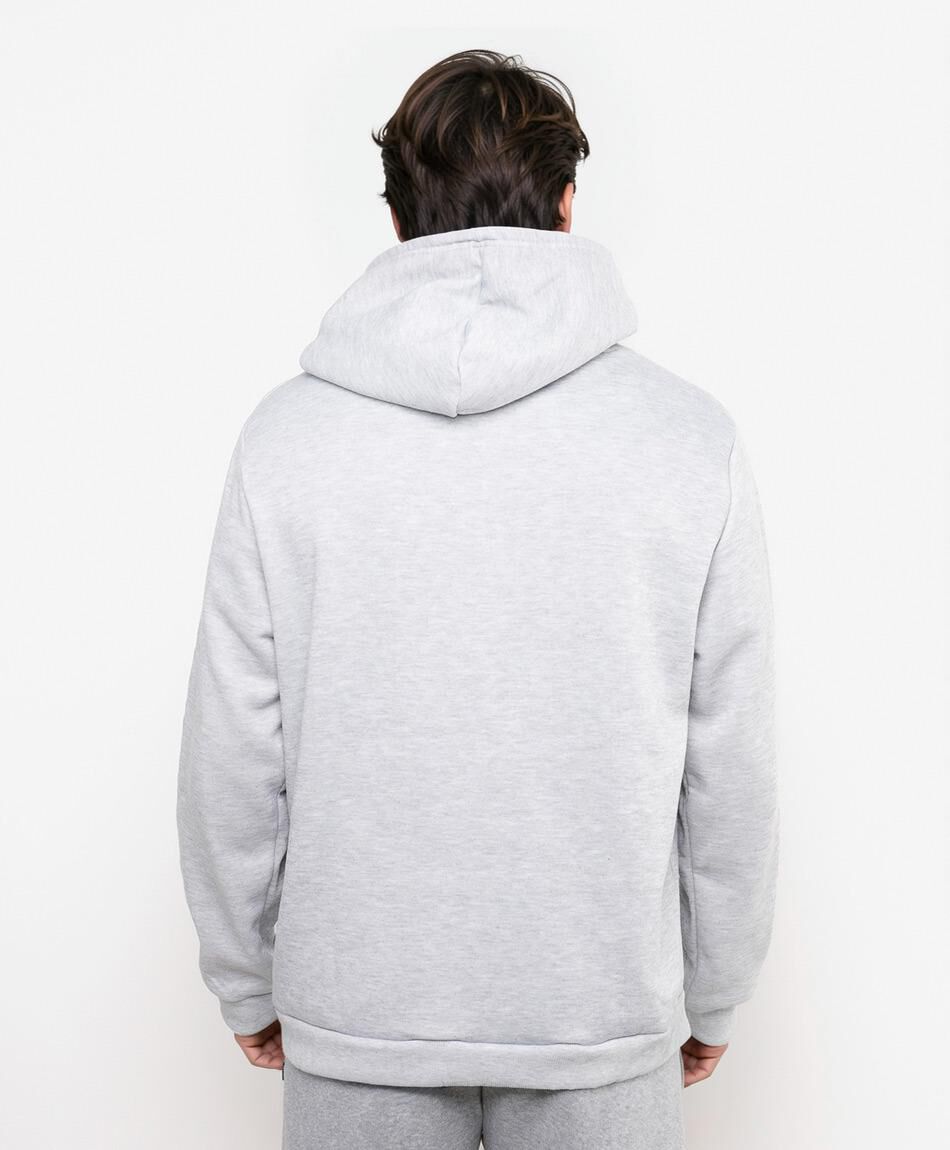 Poler&oacute;n deportivo hombre liso gris