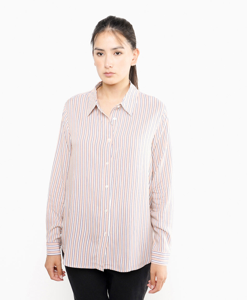 Blusa mujer l&iacute;neas rose