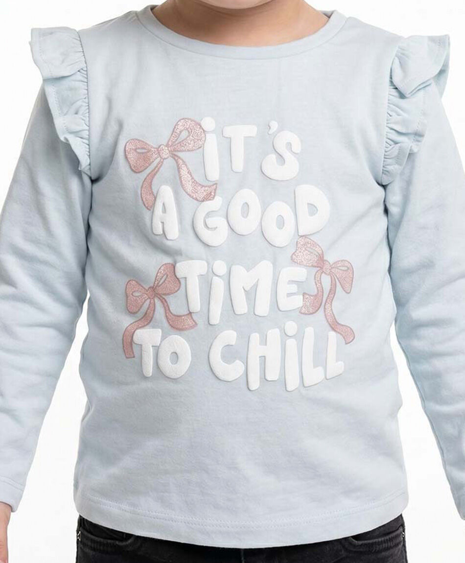 Polera beb&eacute; manga larga frase