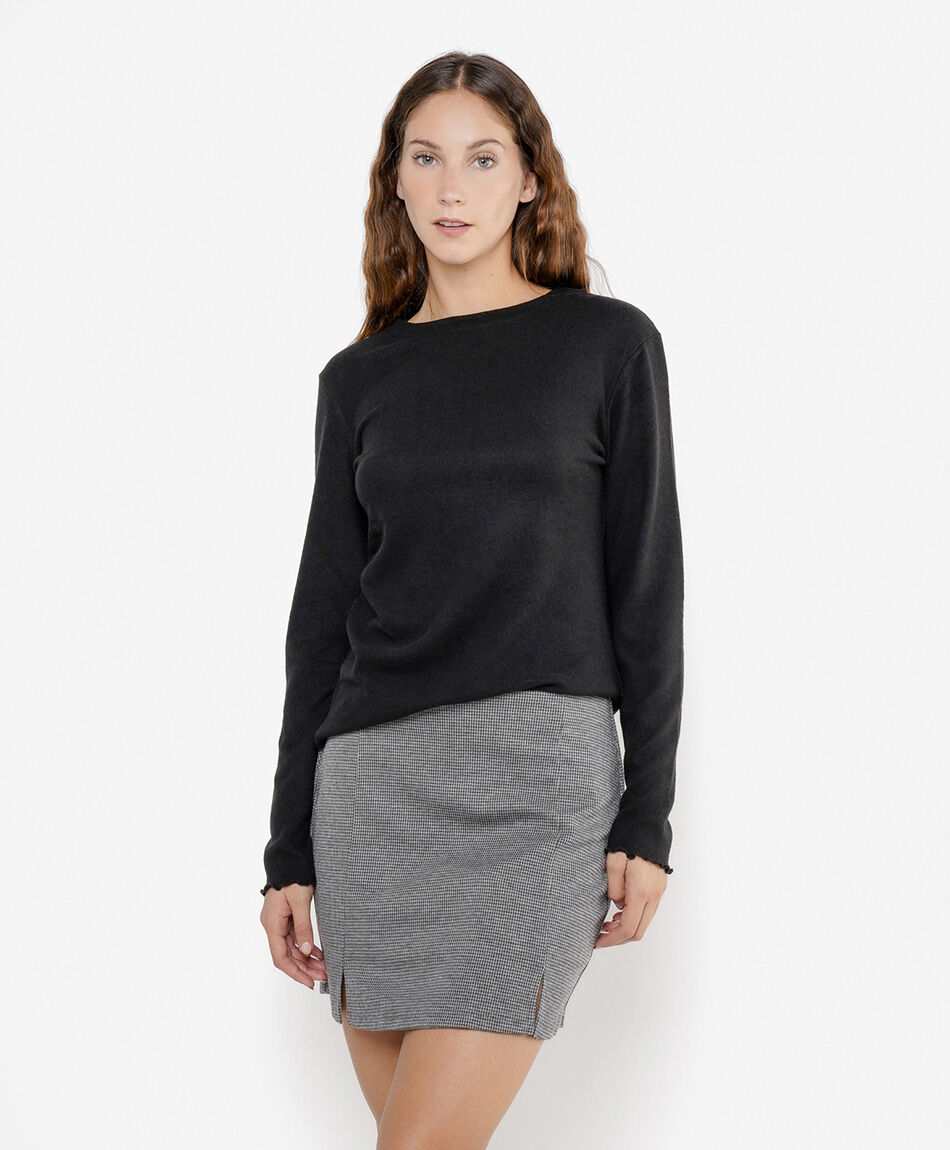 Mini falda mujer short check