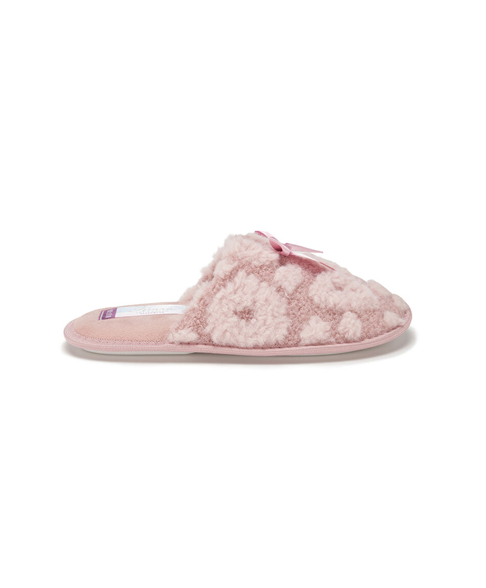 Pantufla mujer bicolor cinta