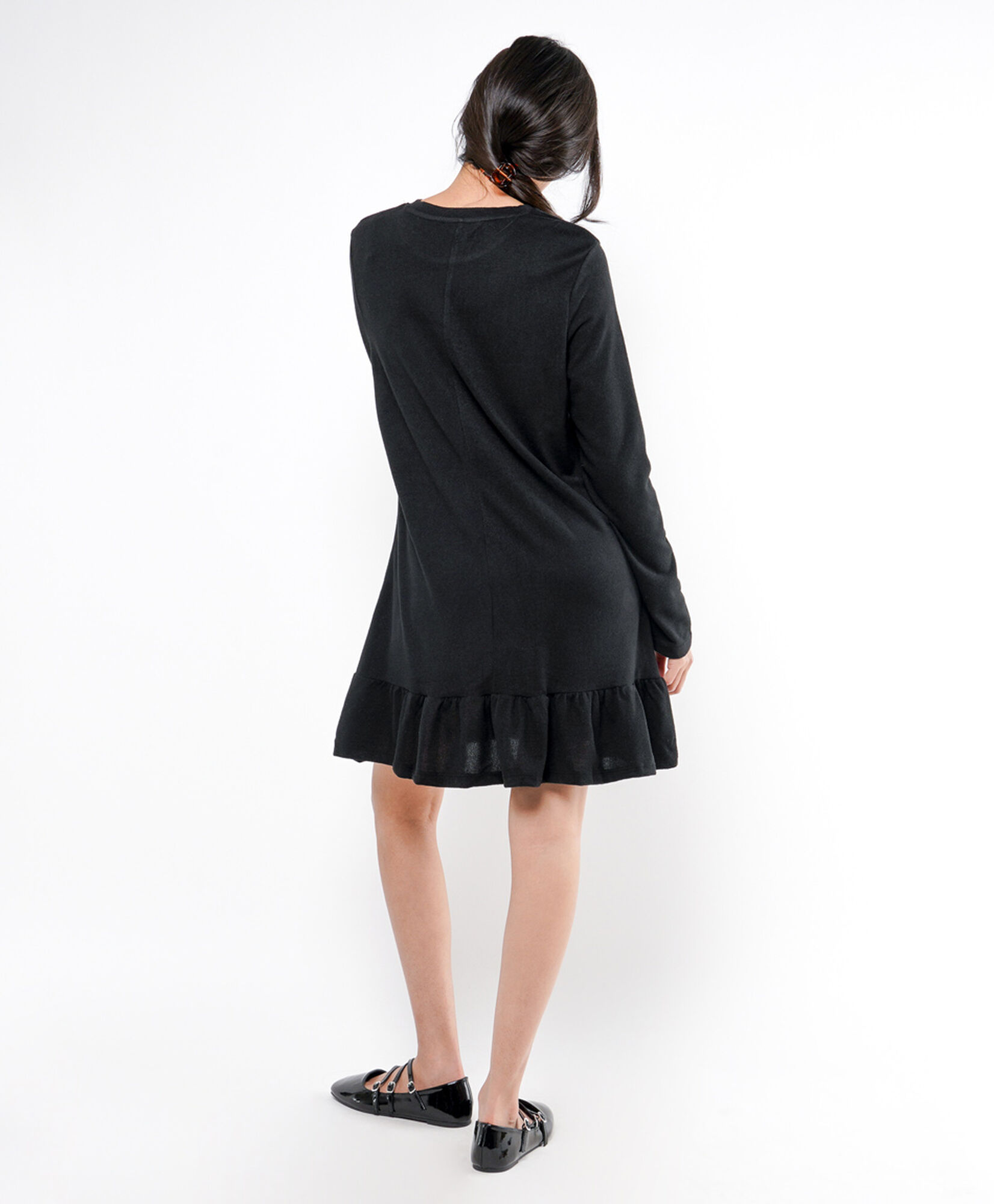 Vestido mujer vuelos lanoso Vestido mujer vuelos lanoso