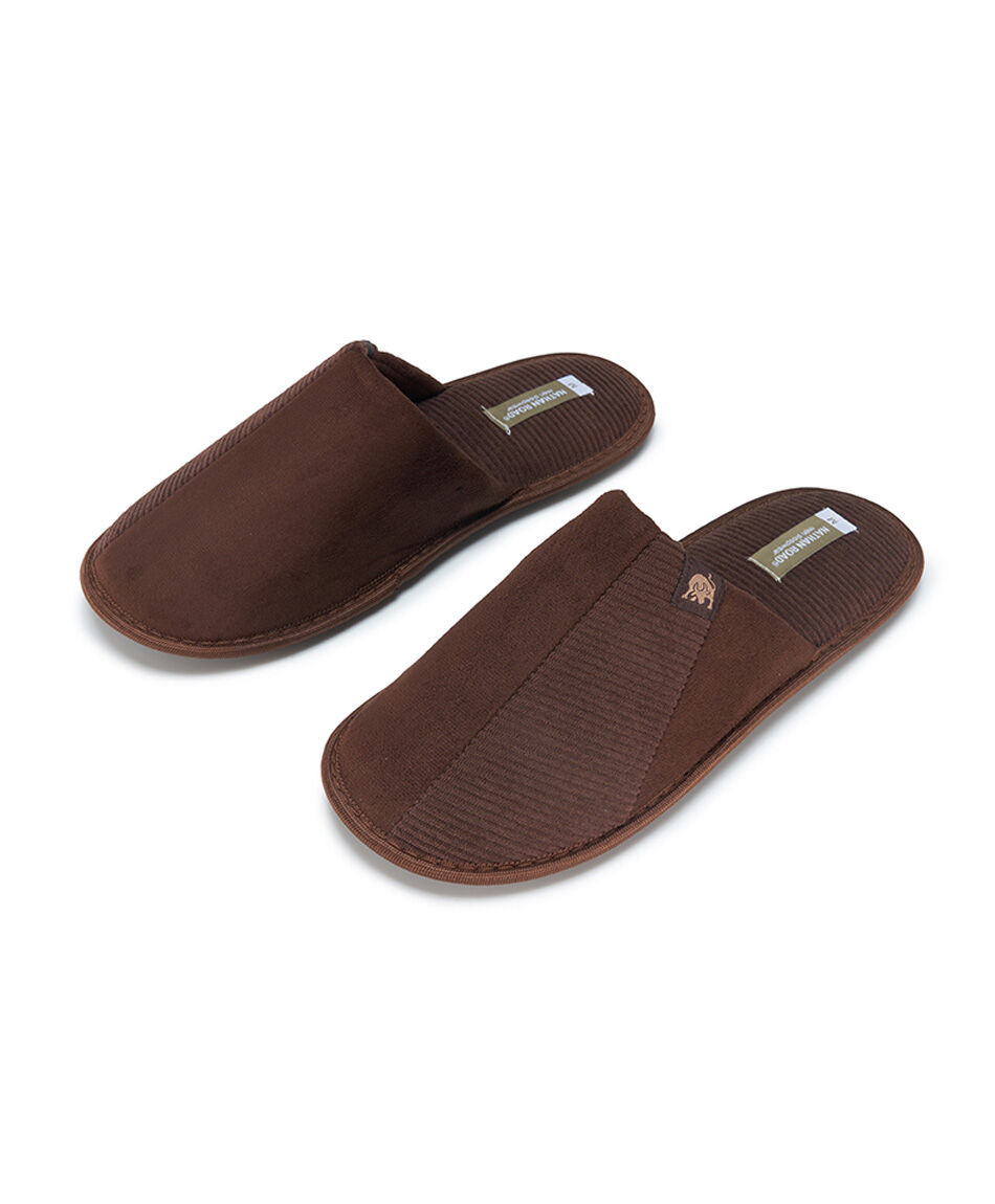 Pantufla hombre caf&eacute;