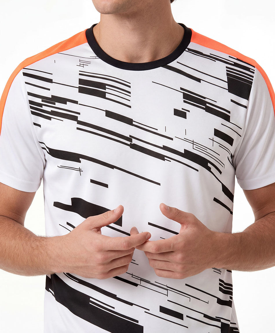 Polera deportiva hombre tricolor