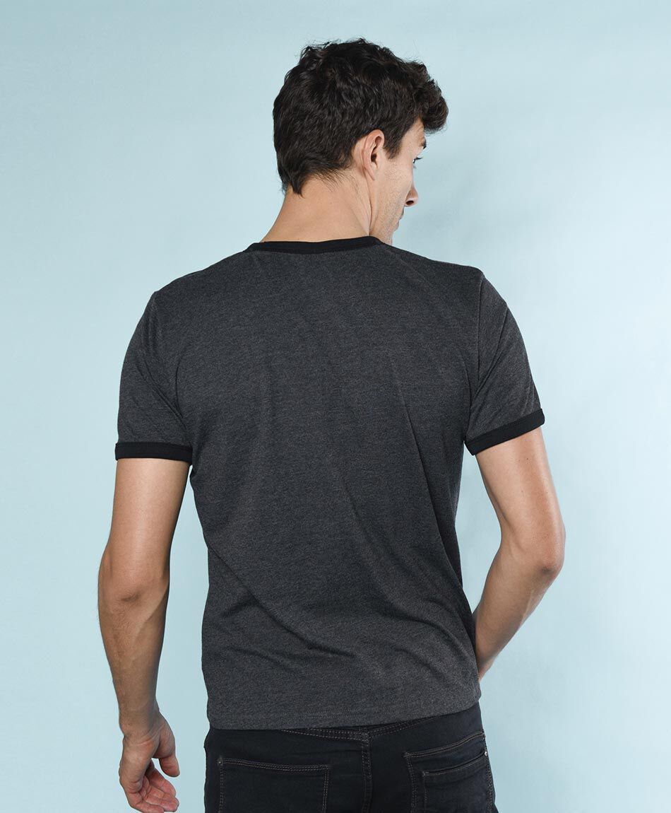 Polera manga corta cuello redondo