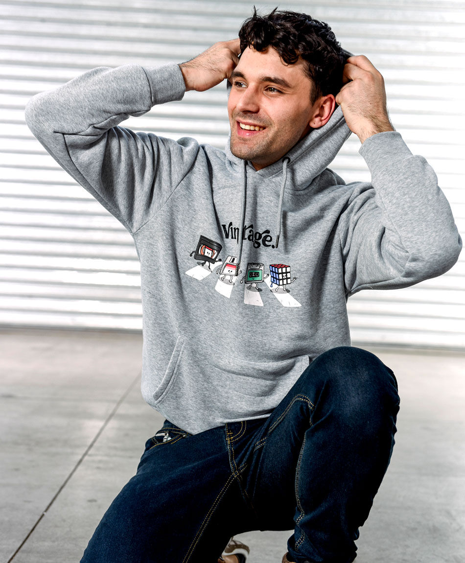 Poler&oacute;n hombre print vintage