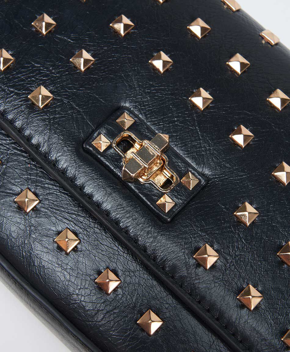 Mini cartera mujer tachas cuadradas