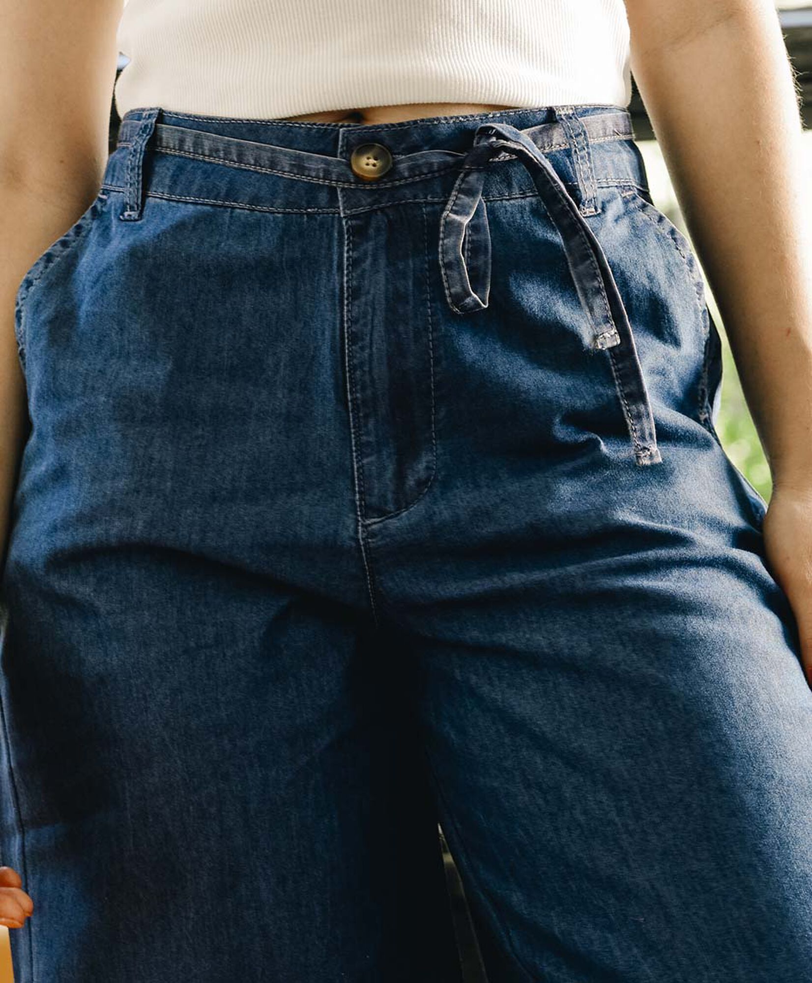 Pantalón mujer denim wide Pantalón mujer denim wide