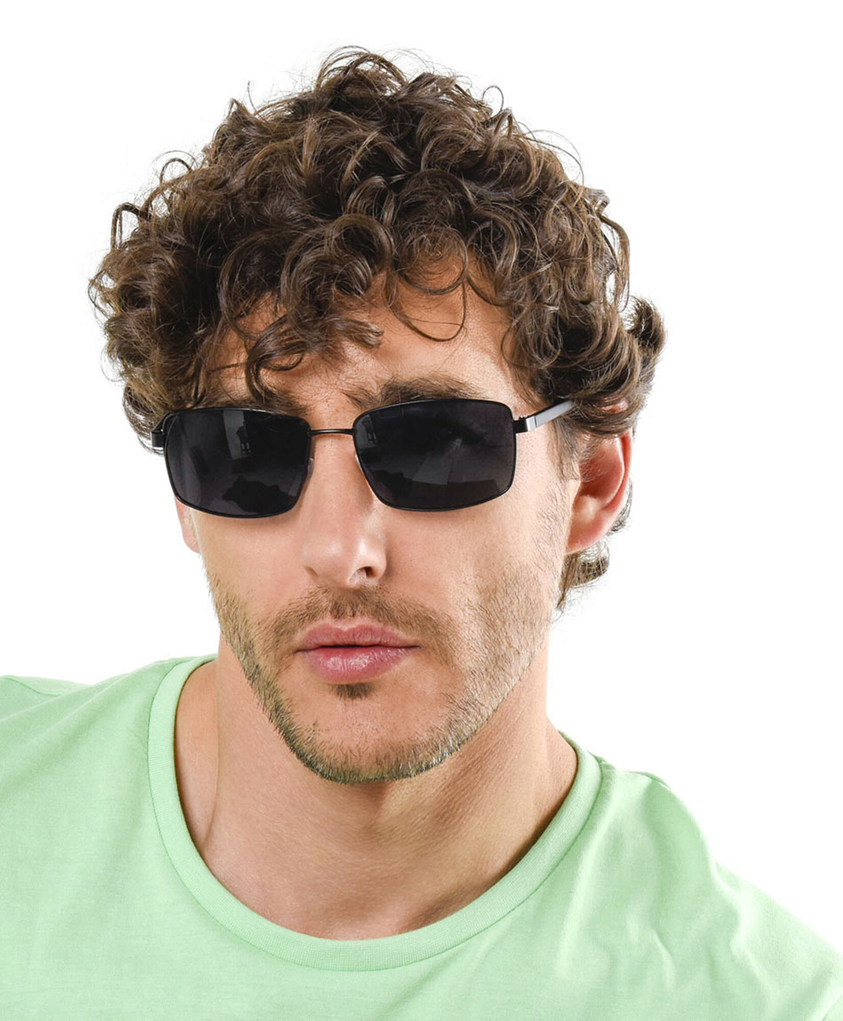 Lente hombre cuadrado negro Lente hombre cuadrado negro