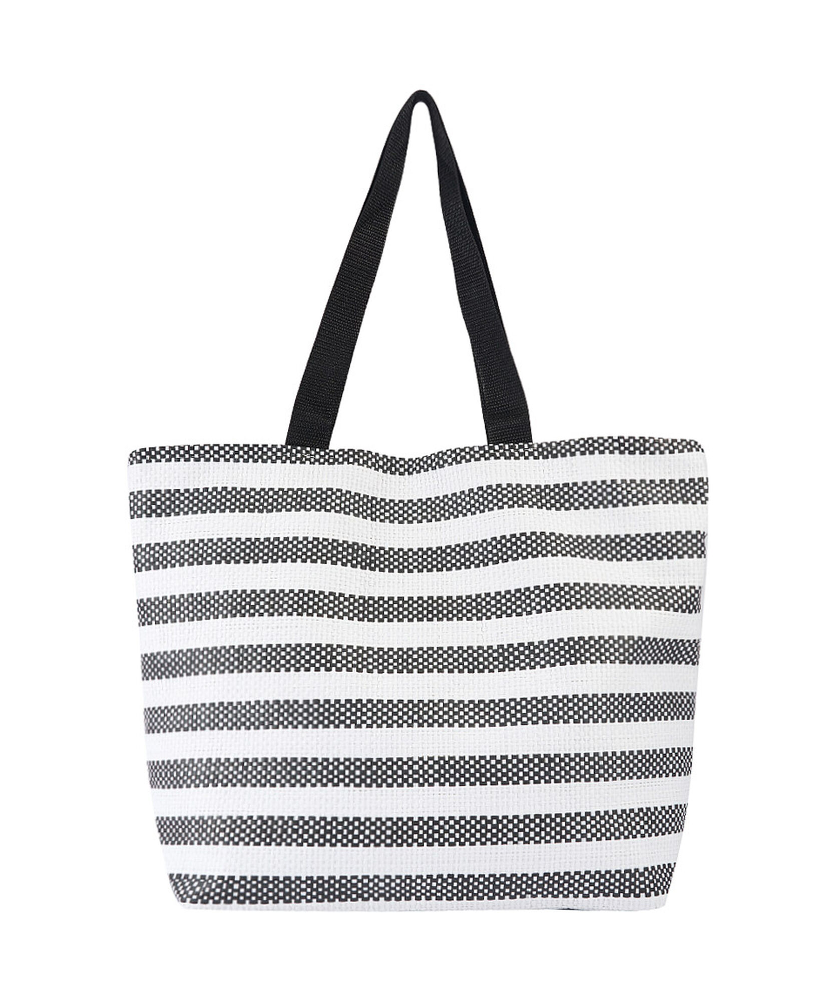 Set bolso playa mujer rayas negro Set bolso playa mujer rayas negro