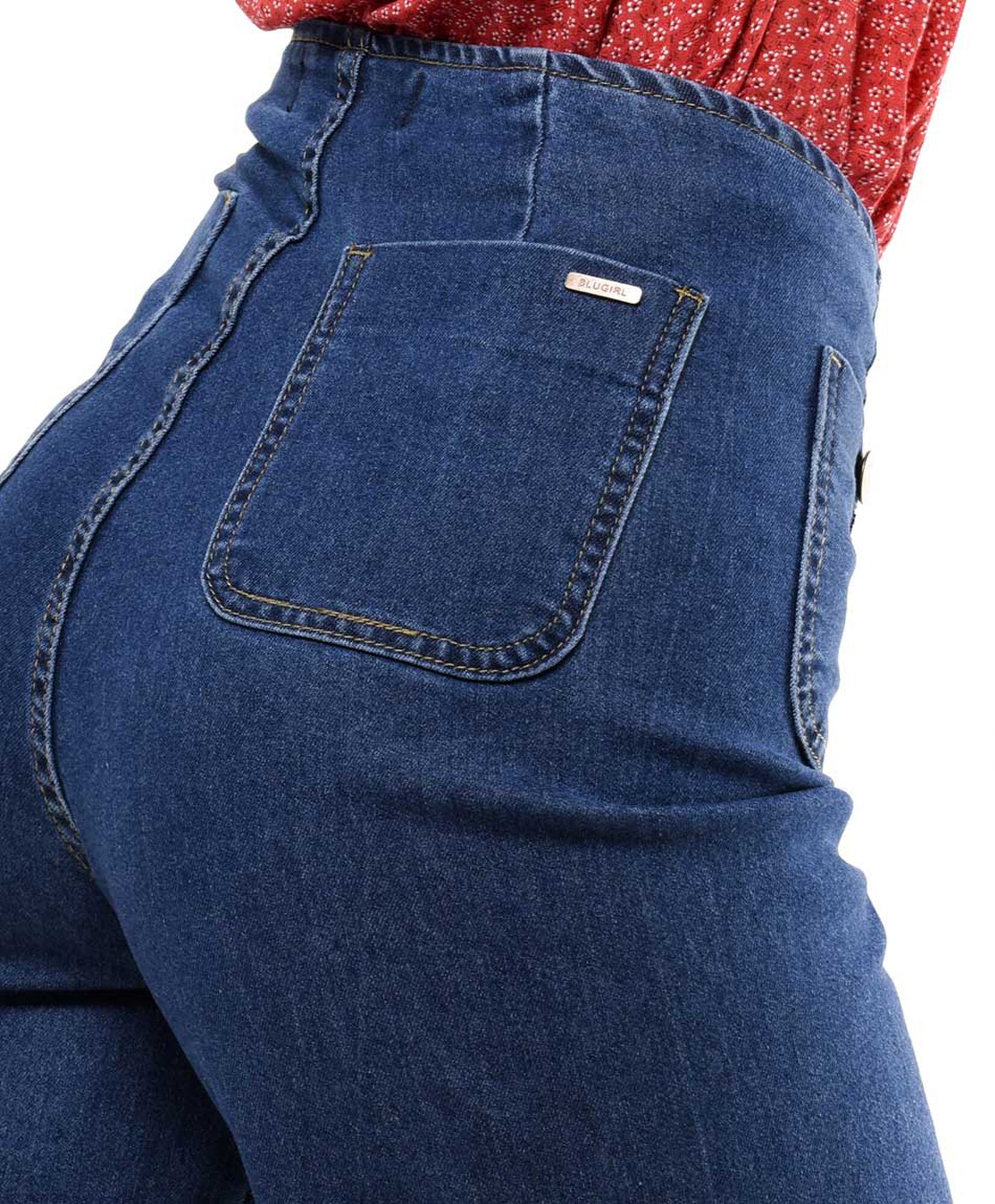 Jeans mujer bolsillo botón Jeans mujer bolsillo botón
