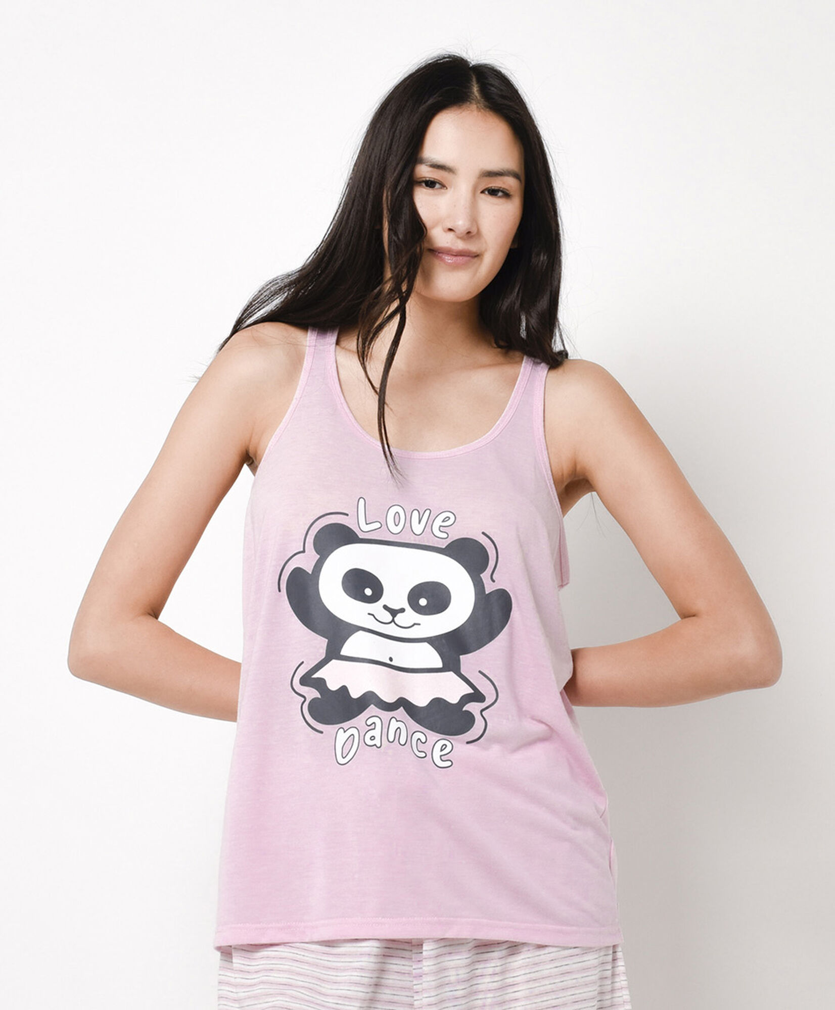 Pijama mujer short panda Pijama mujer short panda