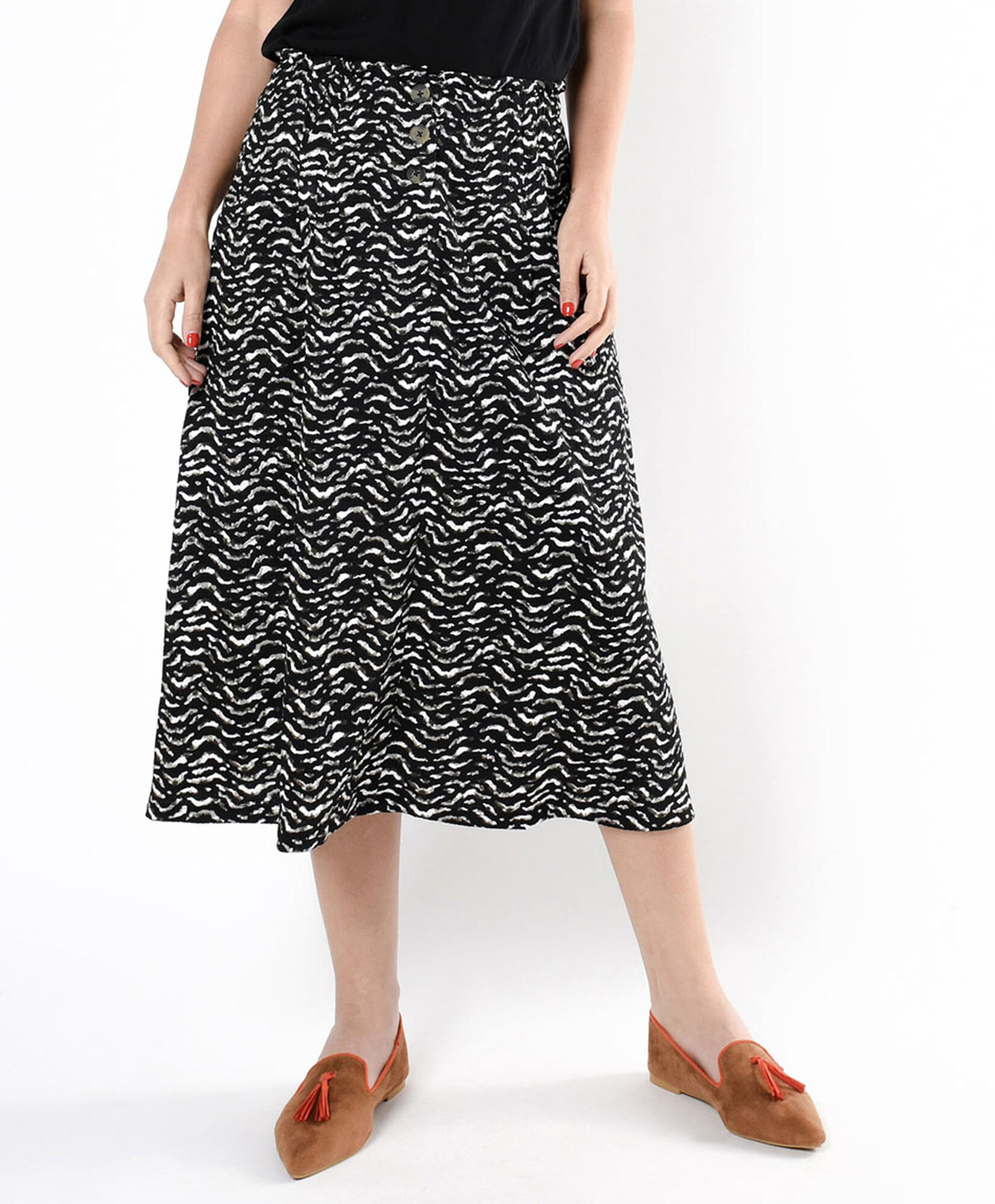 Falda mujer textura estampada Falda mujer textura estampada