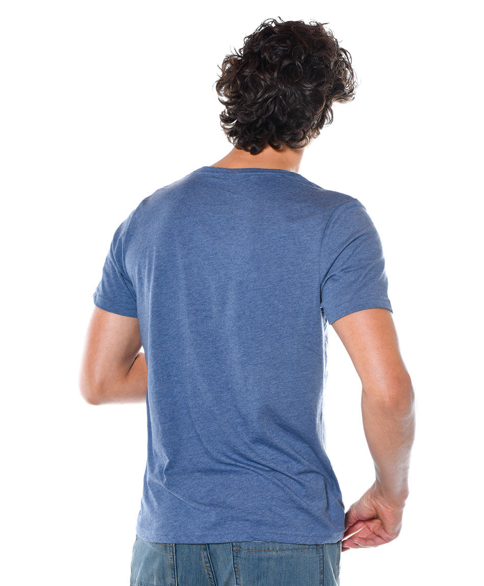 Polera estampada cuello redondo