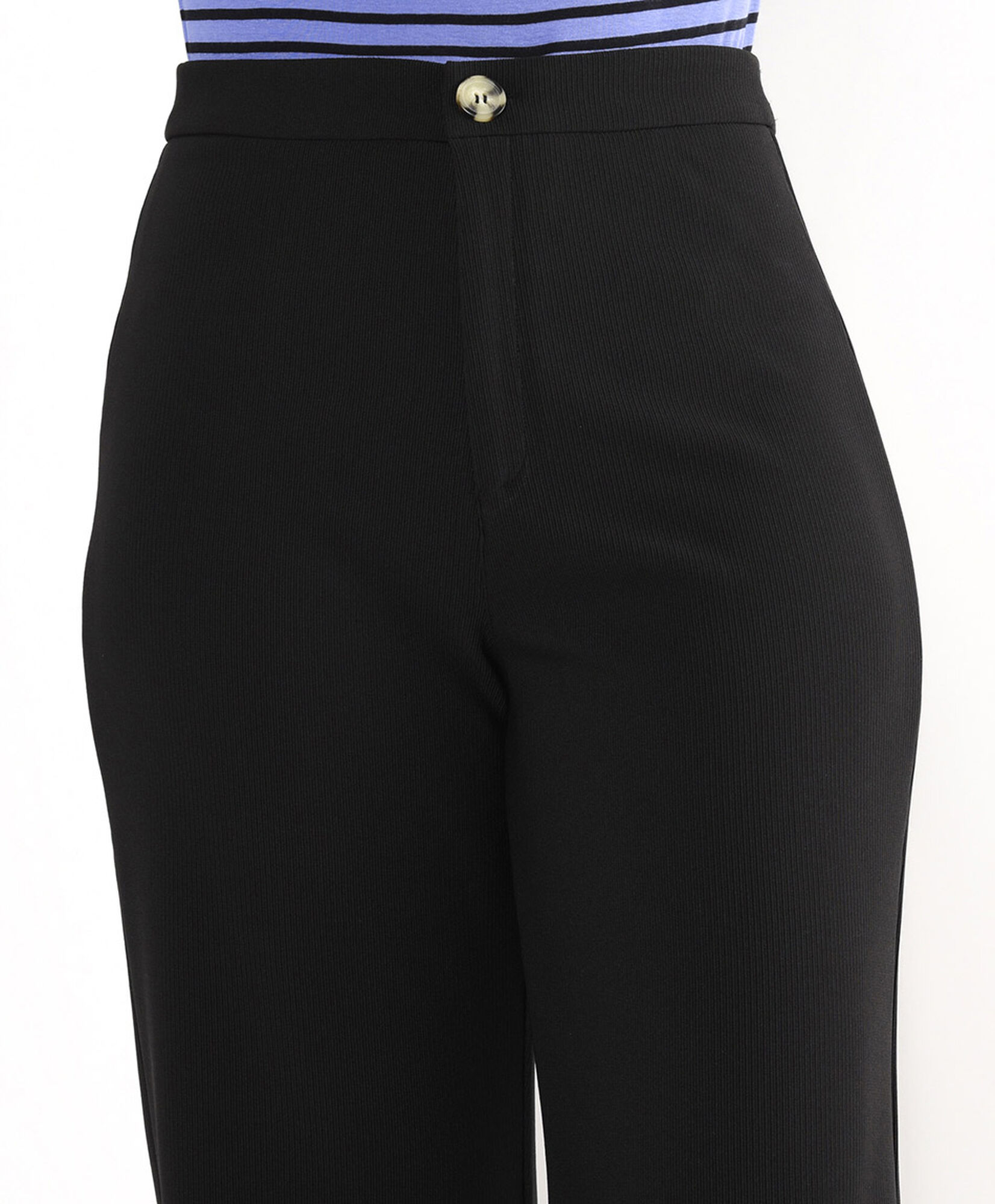 Pantalón mujer liso basta abierta Pantalón mujer liso basta abierta