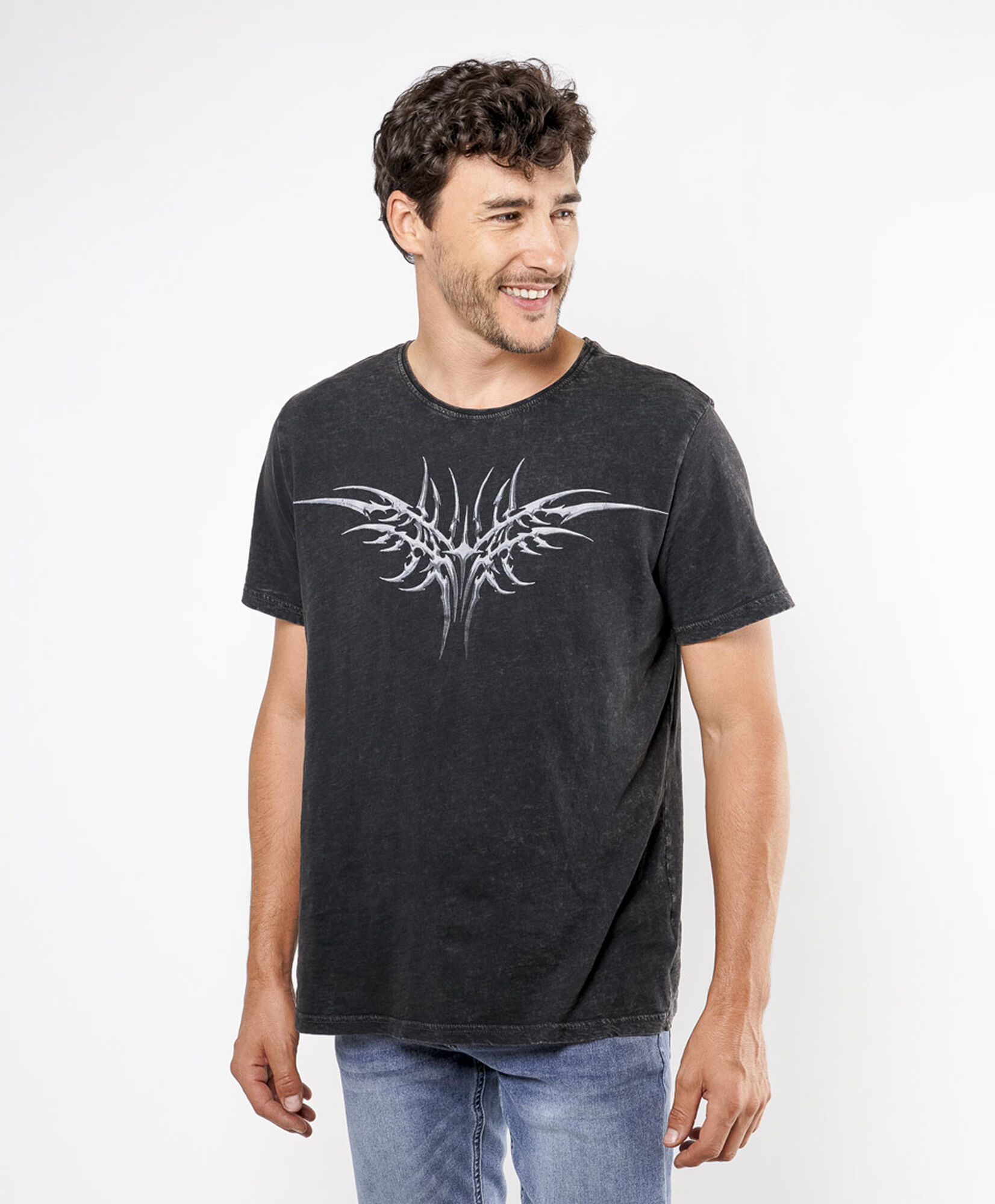 Polera hombre print frontal Polera hombre print frontal