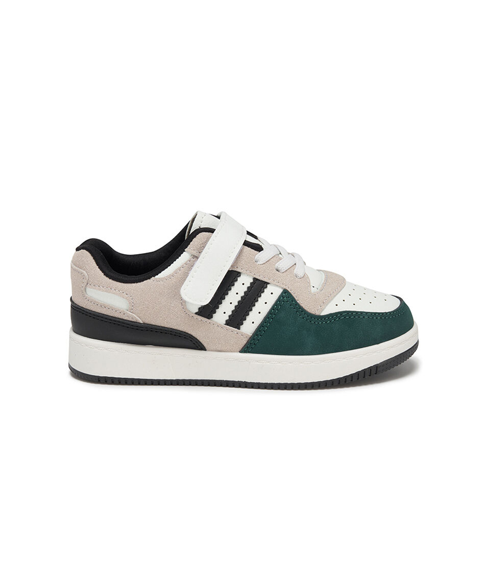 Zapatilla infantil (26 a 31) retro verde