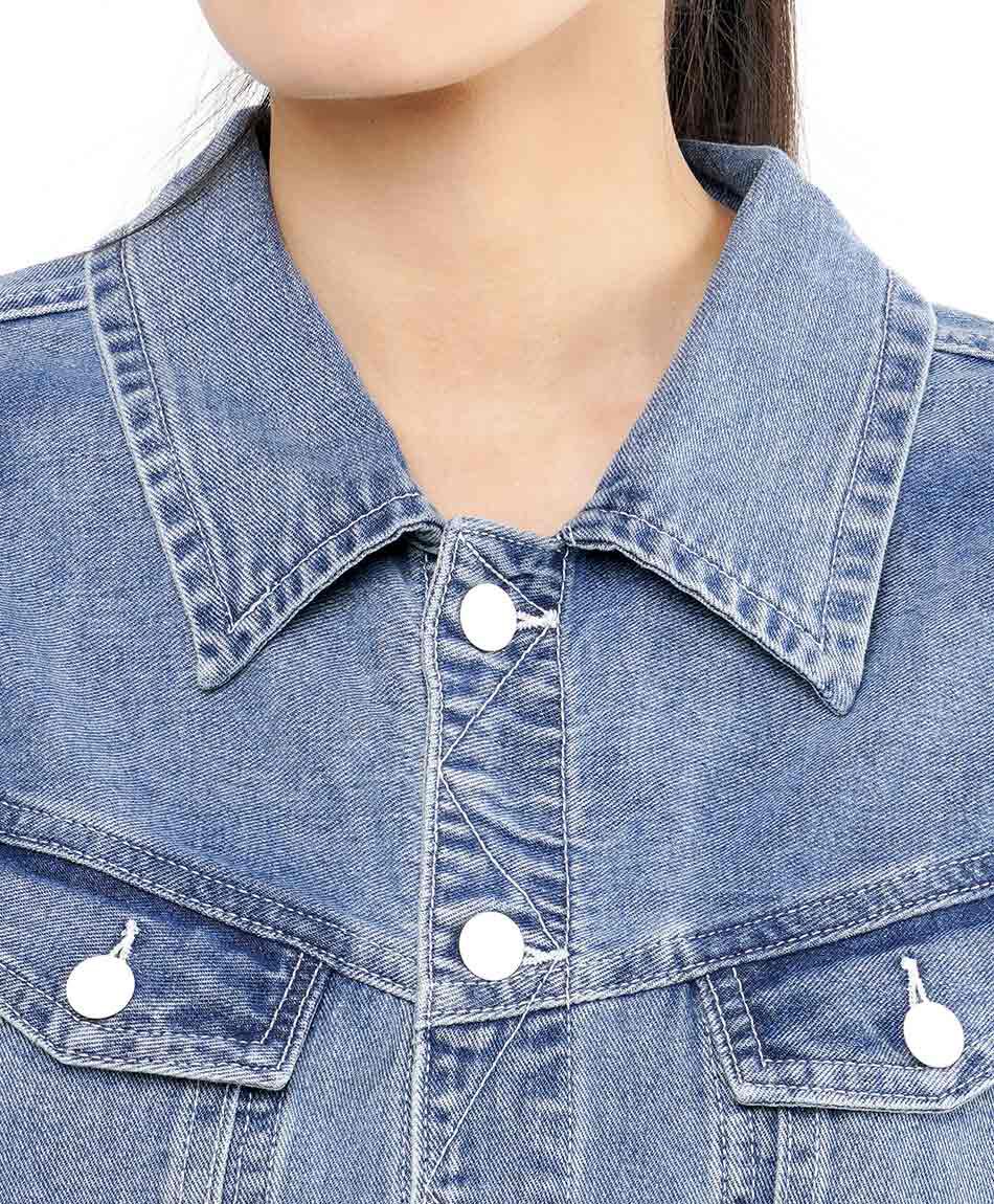 Chaqueta mujer denim sin mangas