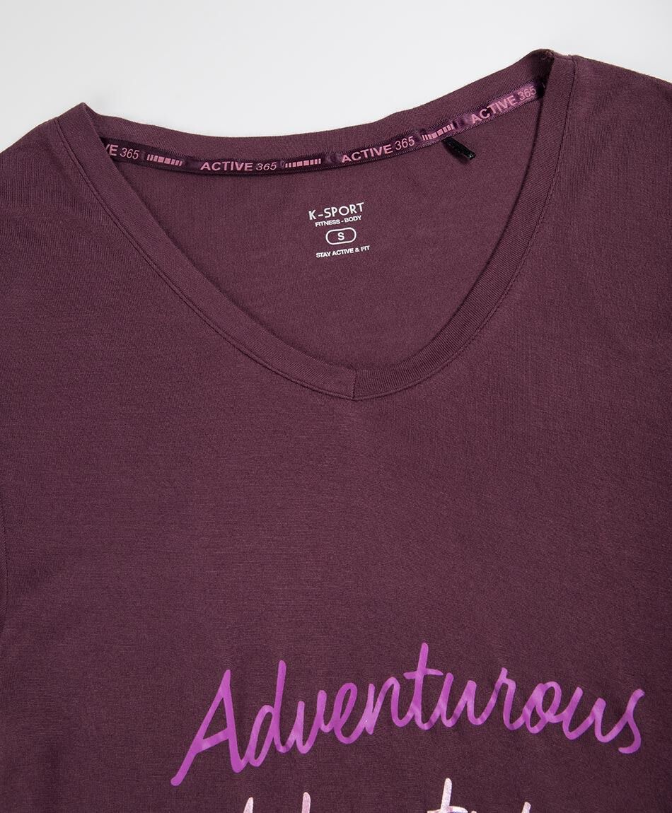 Polera deportiva mujer frase